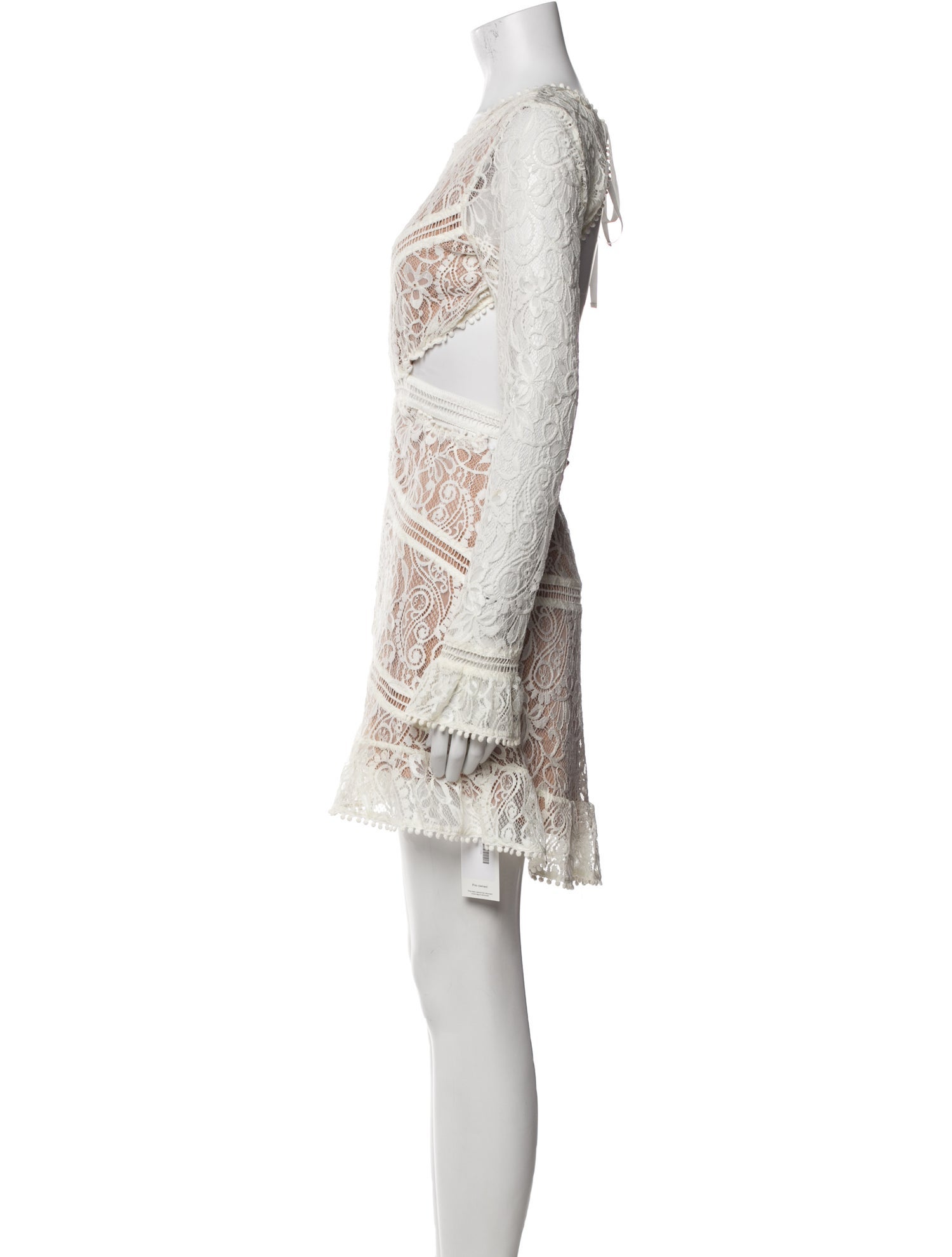 For Love & Lemons Lace Pattern Mini Dress