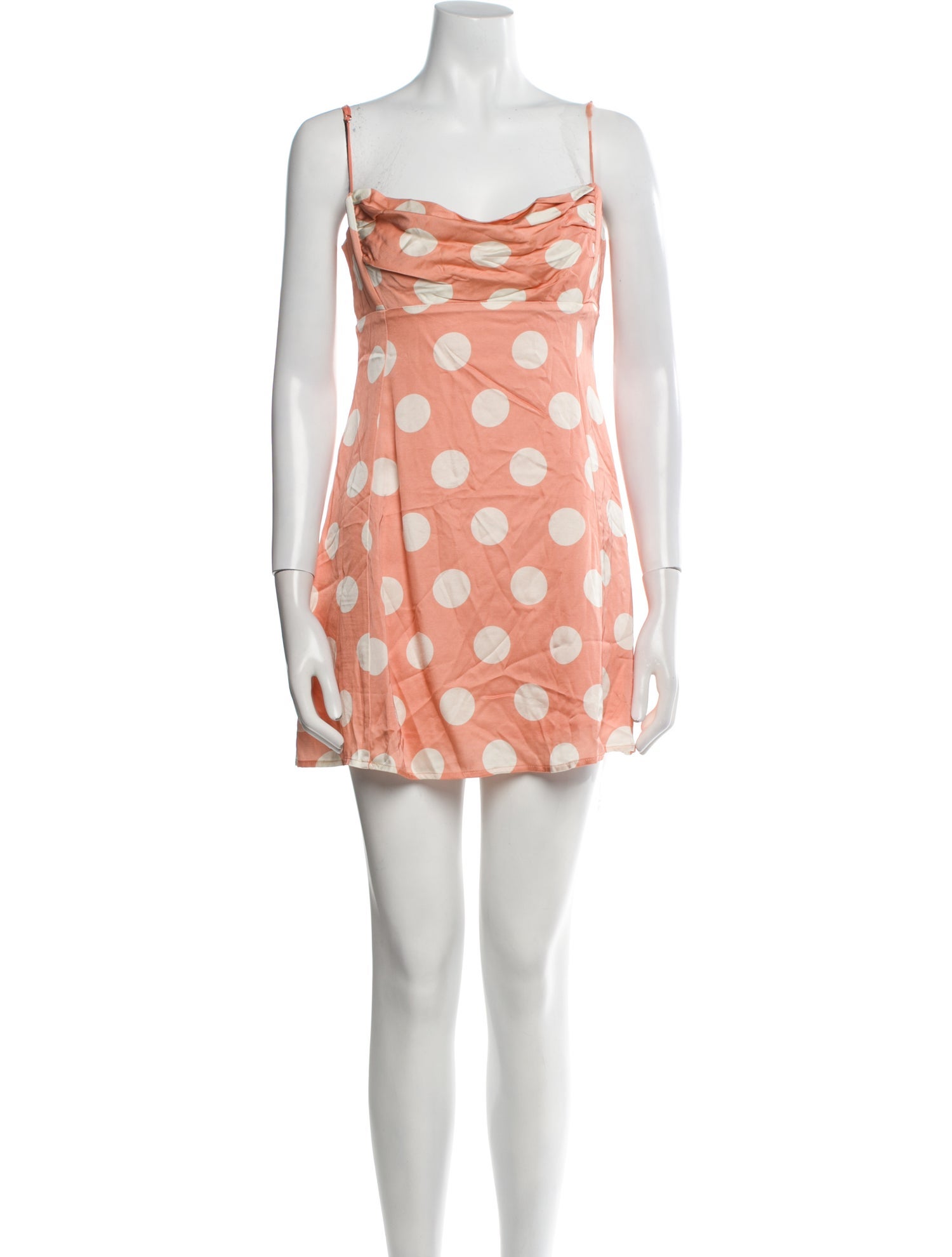 For Love & Lemons Polka Dot Print Mini Dress