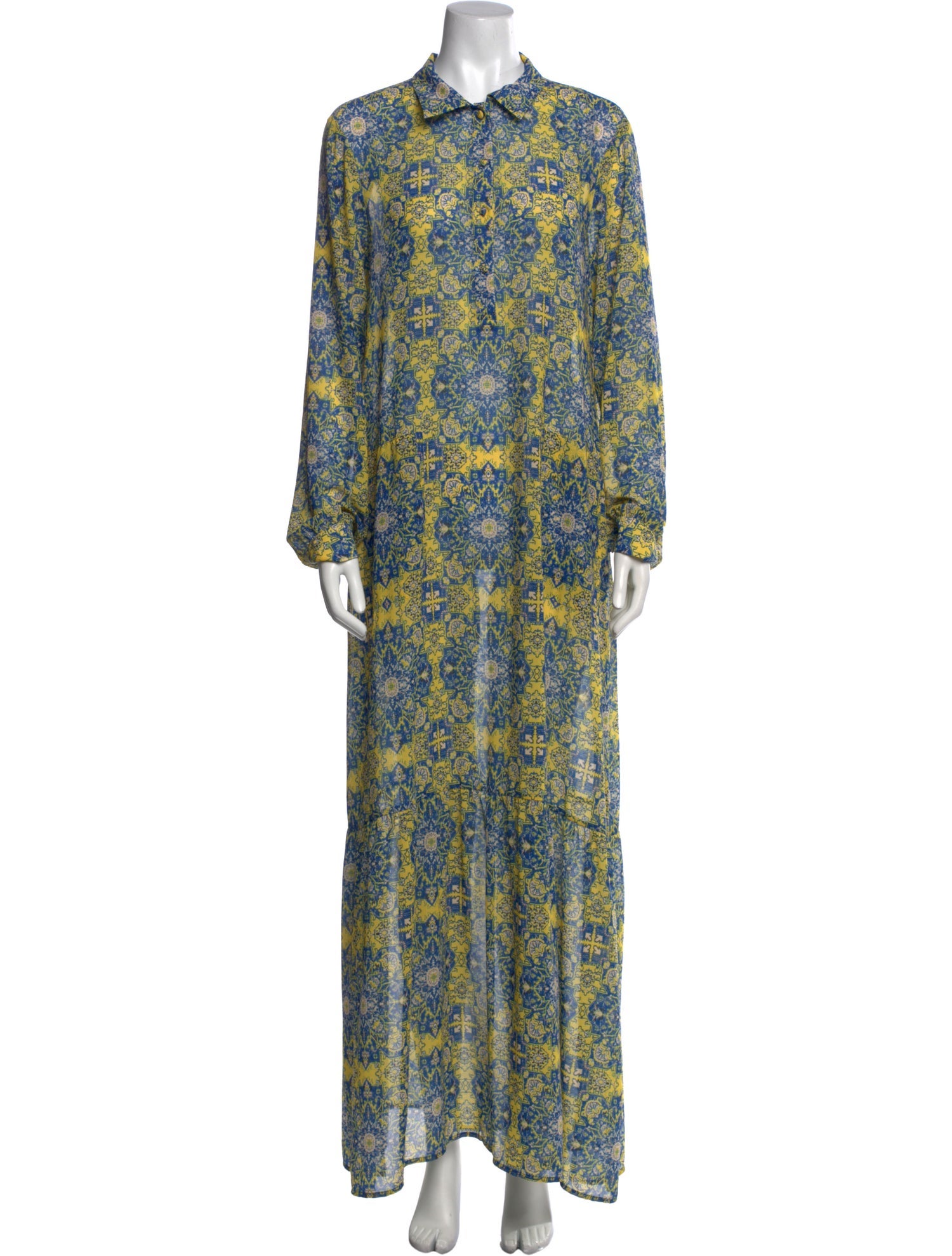 For Love & Lemons Floral Print Long Dress