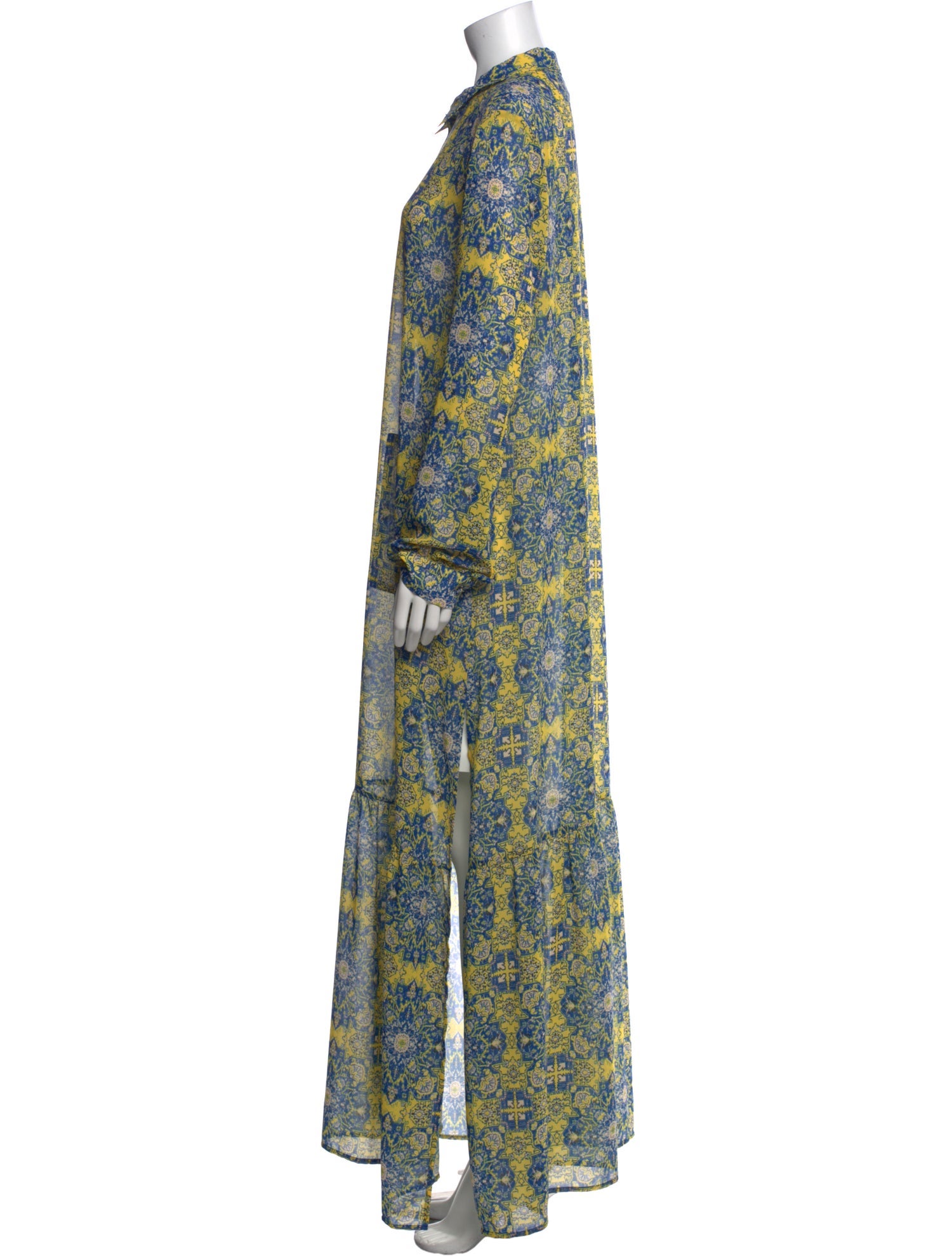 For Love & Lemons Floral Print Long Dress