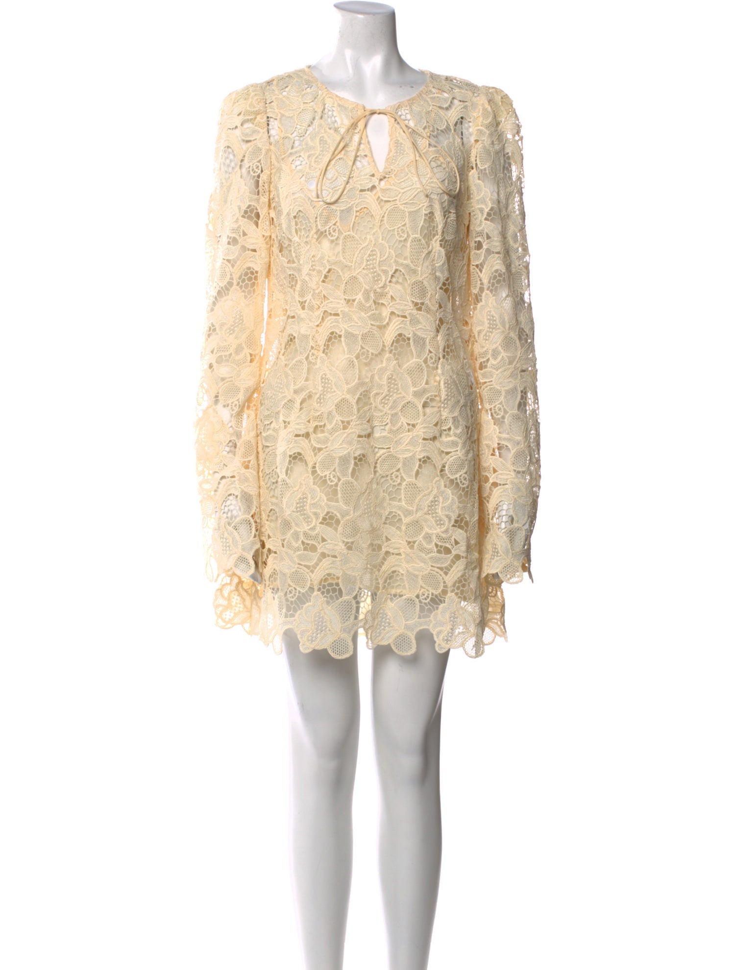 For Love & Lemons Lace Pattern Mini Dress