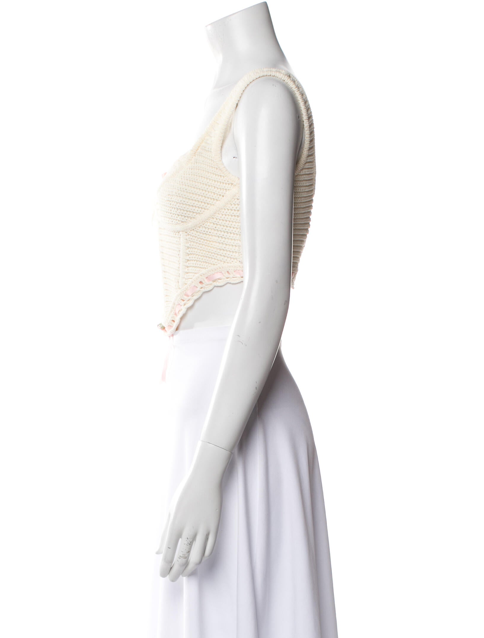 For Love & Lemons Square Neckline Sleeveless Crop Top w/ Tags