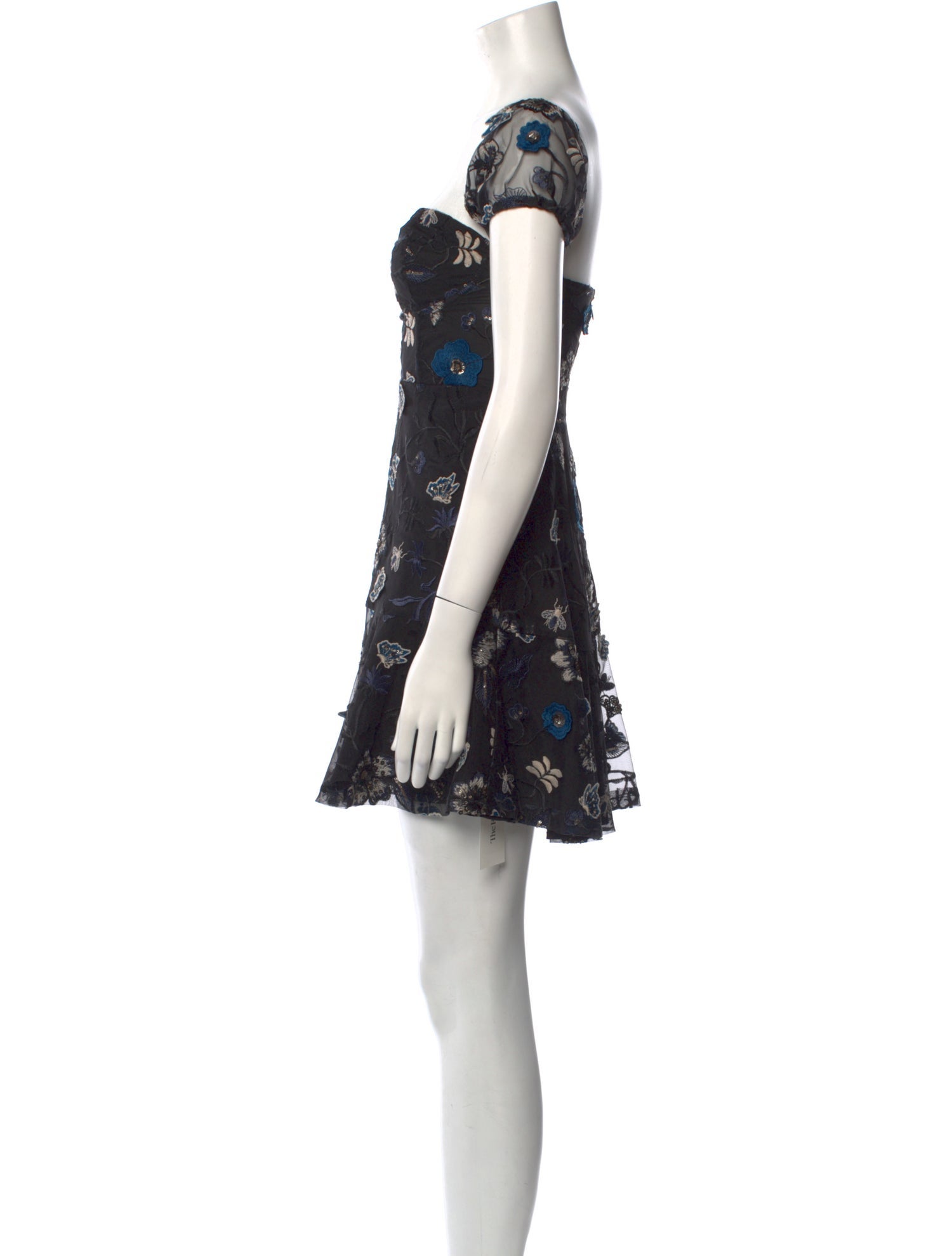 For Love & Lemons Floral Print Mini Dress