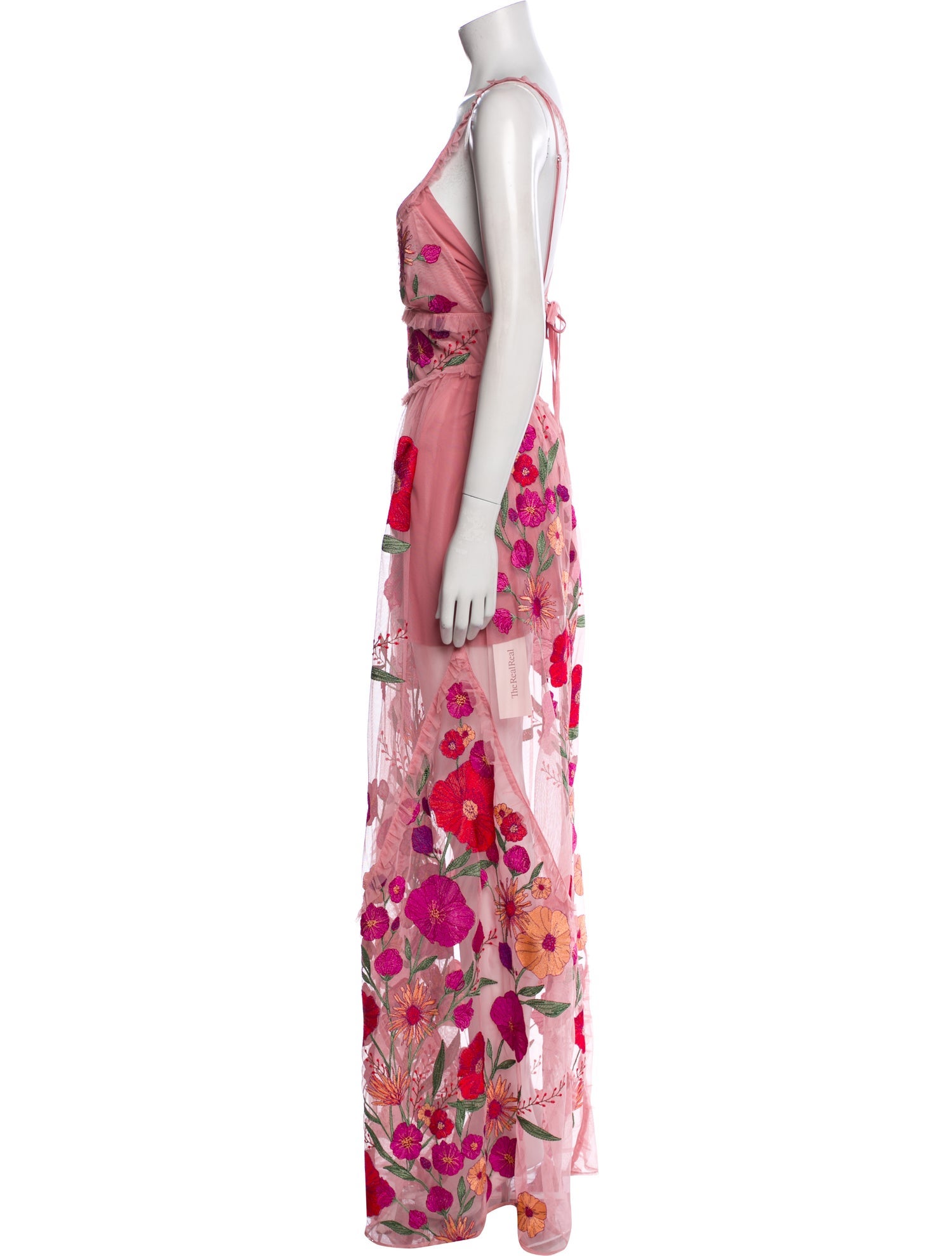 For Love & Lemons Floral Print Long Dress