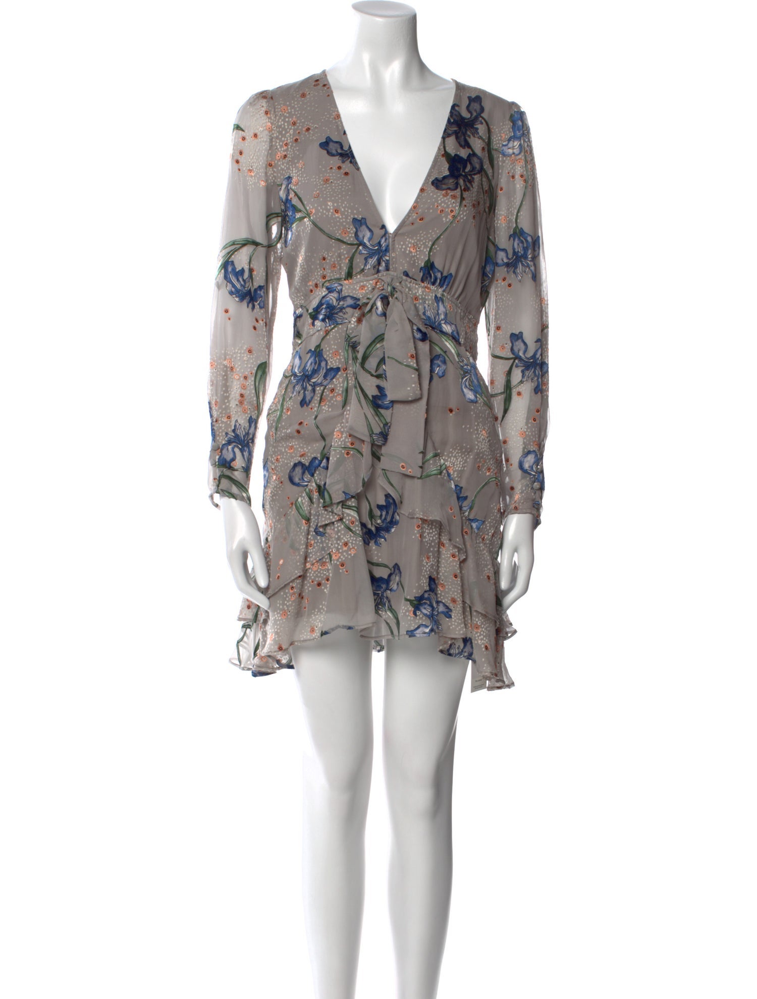 For Love & Lemons Floral Print Mini Dress