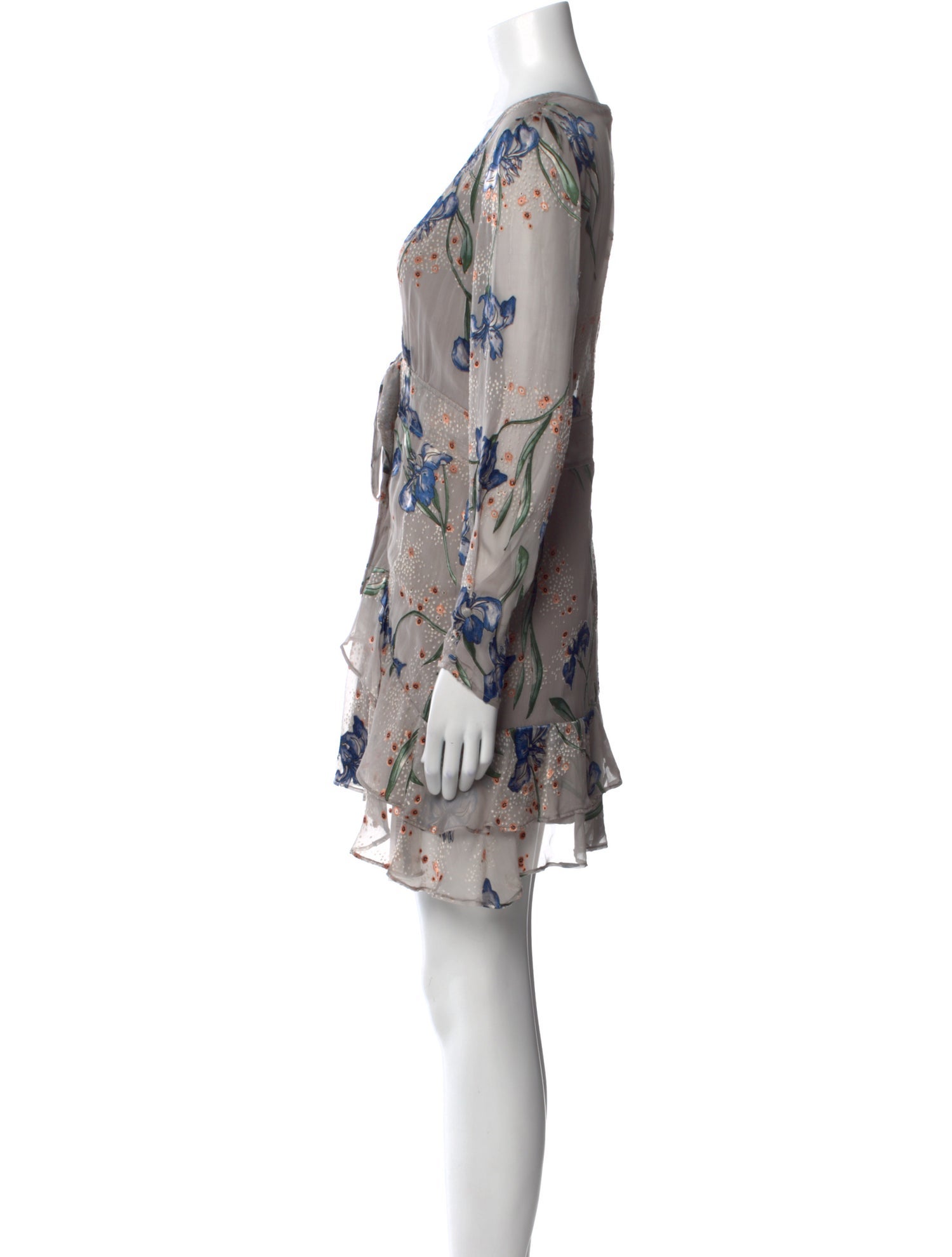 For Love & Lemons Floral Print Mini Dress