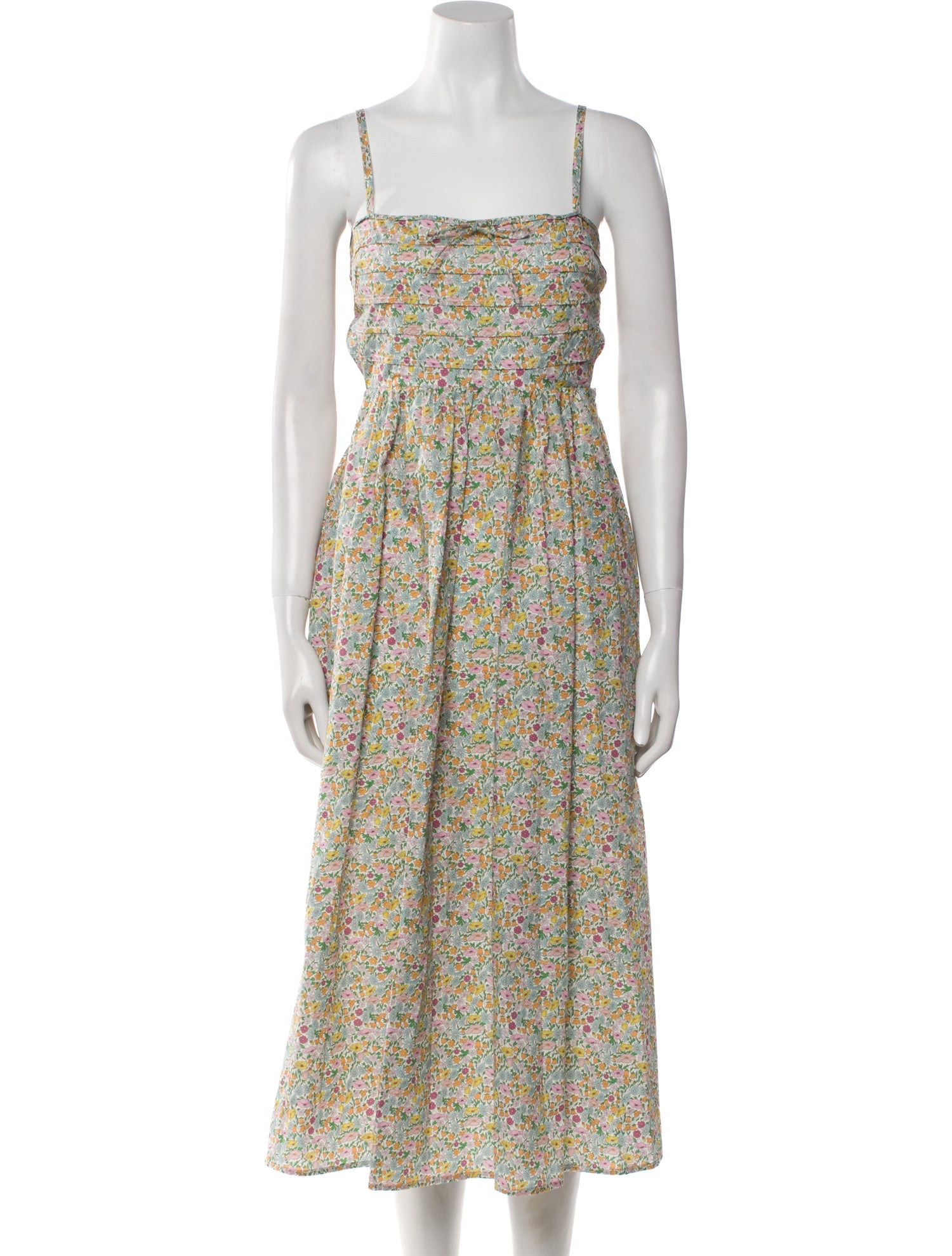 For Love & Lemons Floral Print Long Dress