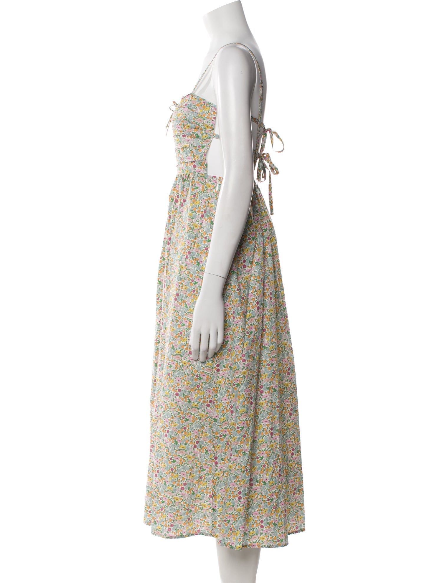 For Love & Lemons Floral Print Long Dress