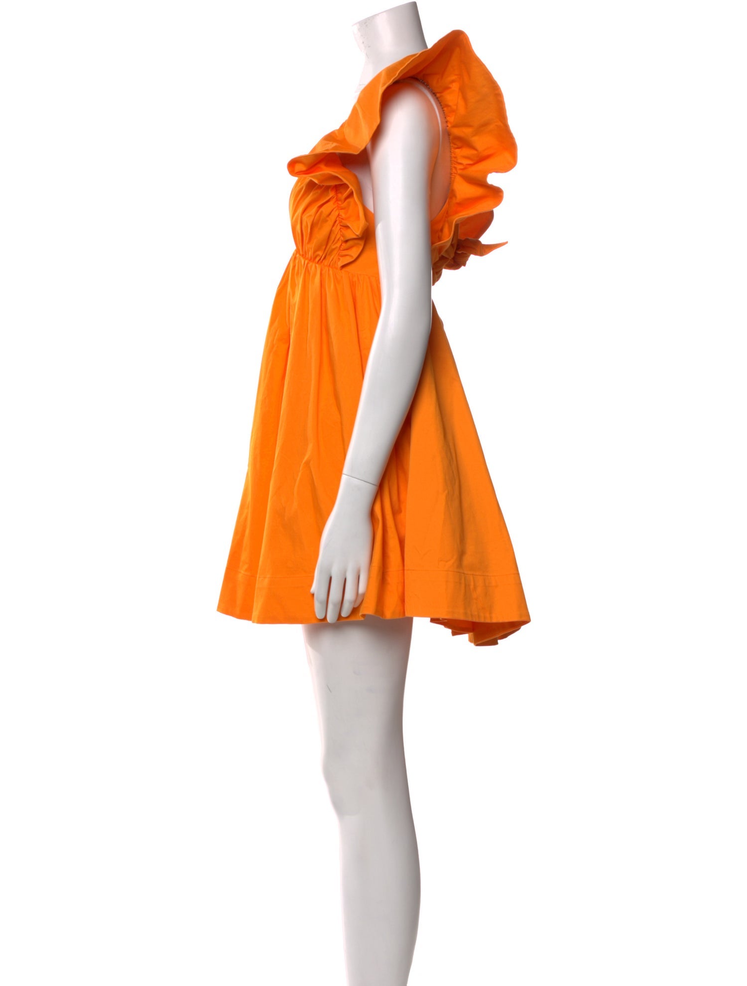 For Love & Lemons Plunge Neckline Mini Dress