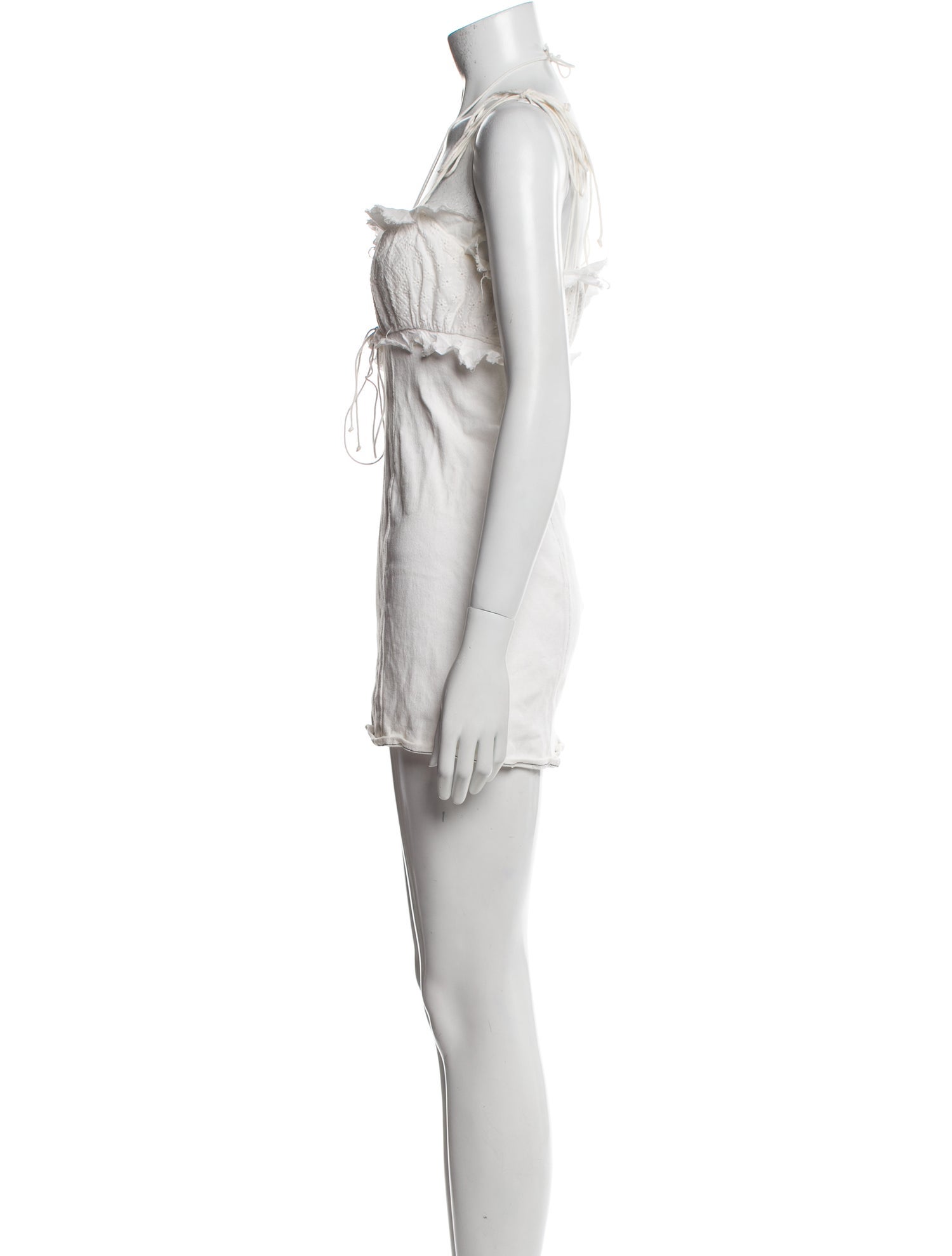 For Love & Lemons V-Neck Mini Dress