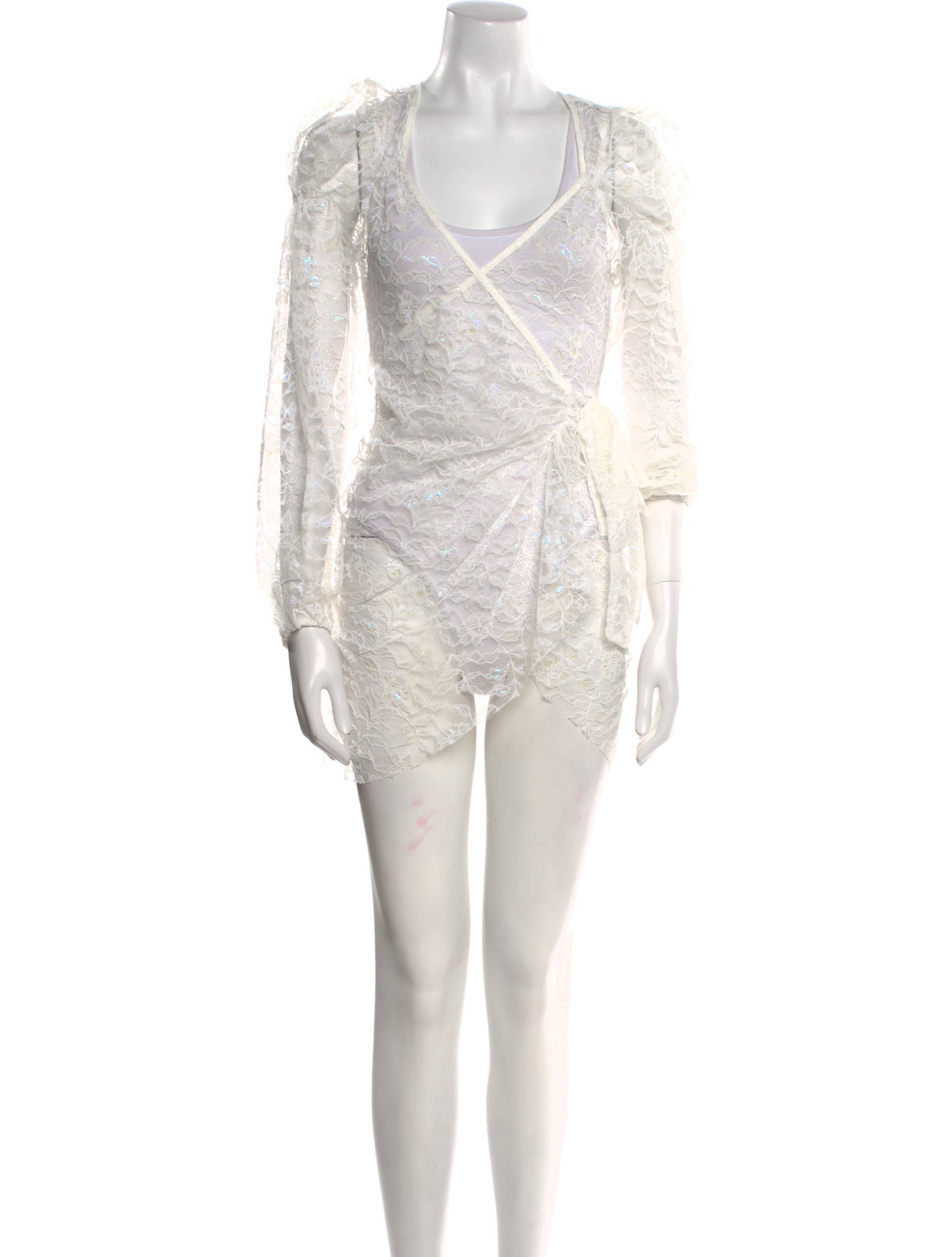 For Love & Lemons V-Neck Mini Dress