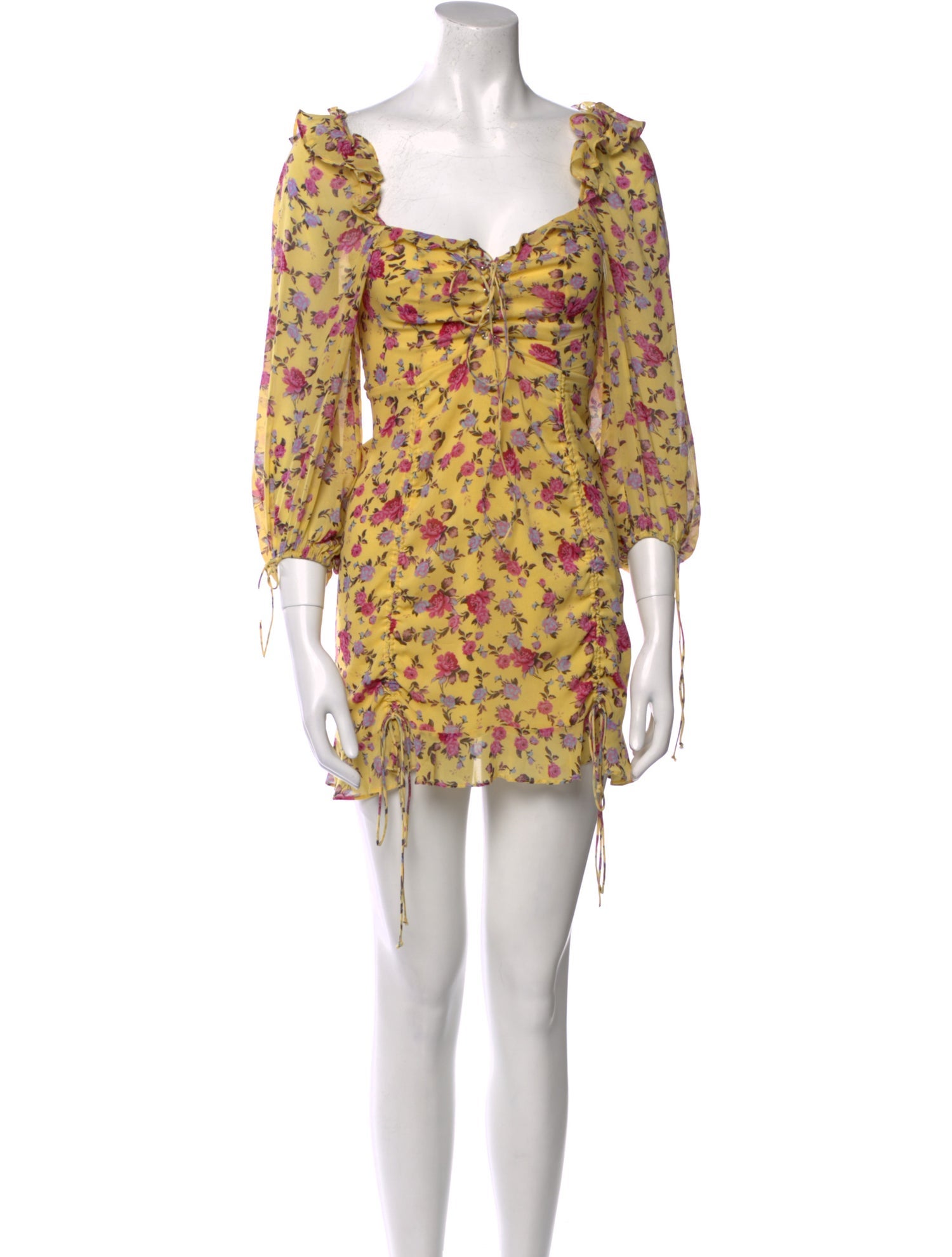 For Love & Lemons Silk Mini Dress