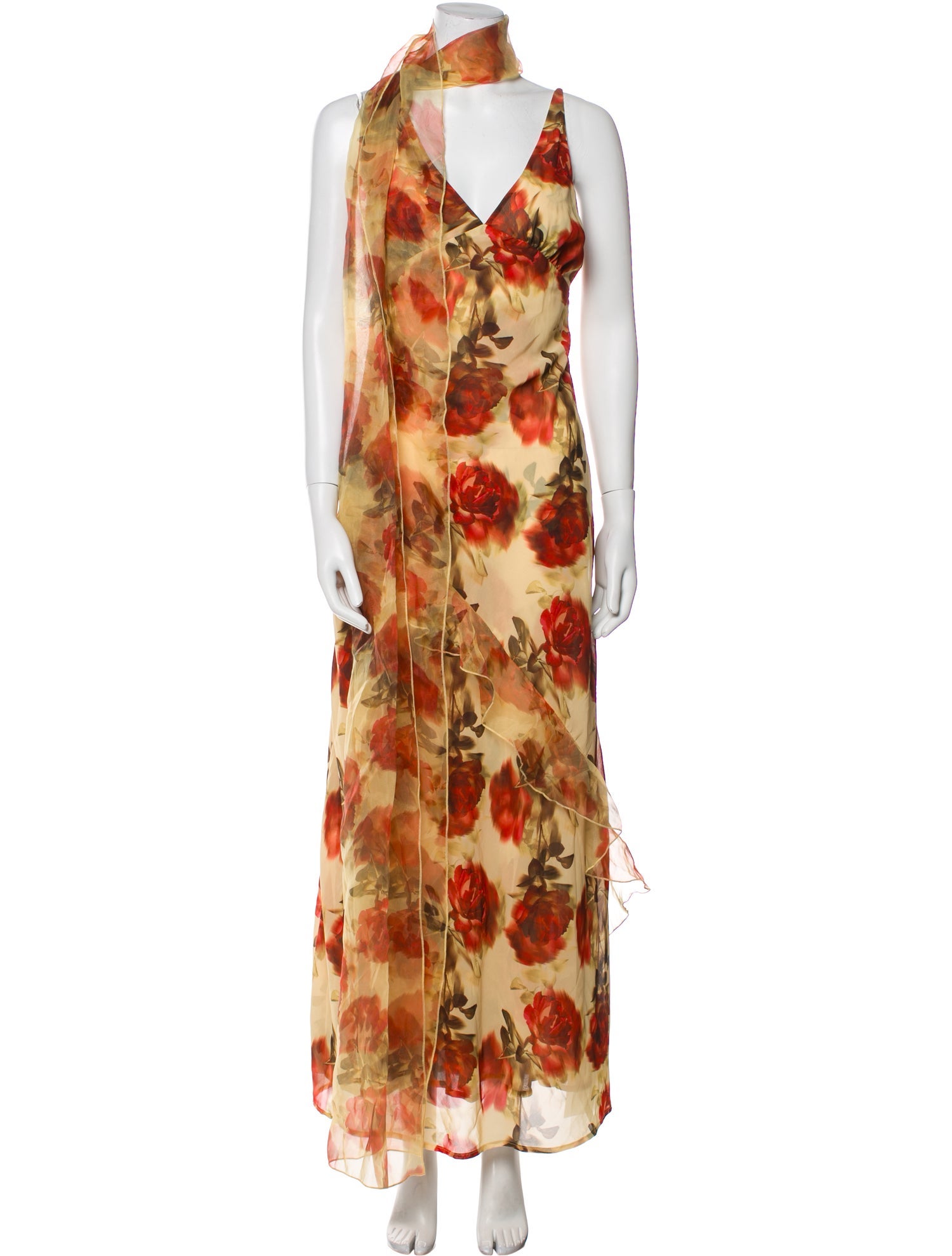 For Love & Lemons Floral Print Long Dress