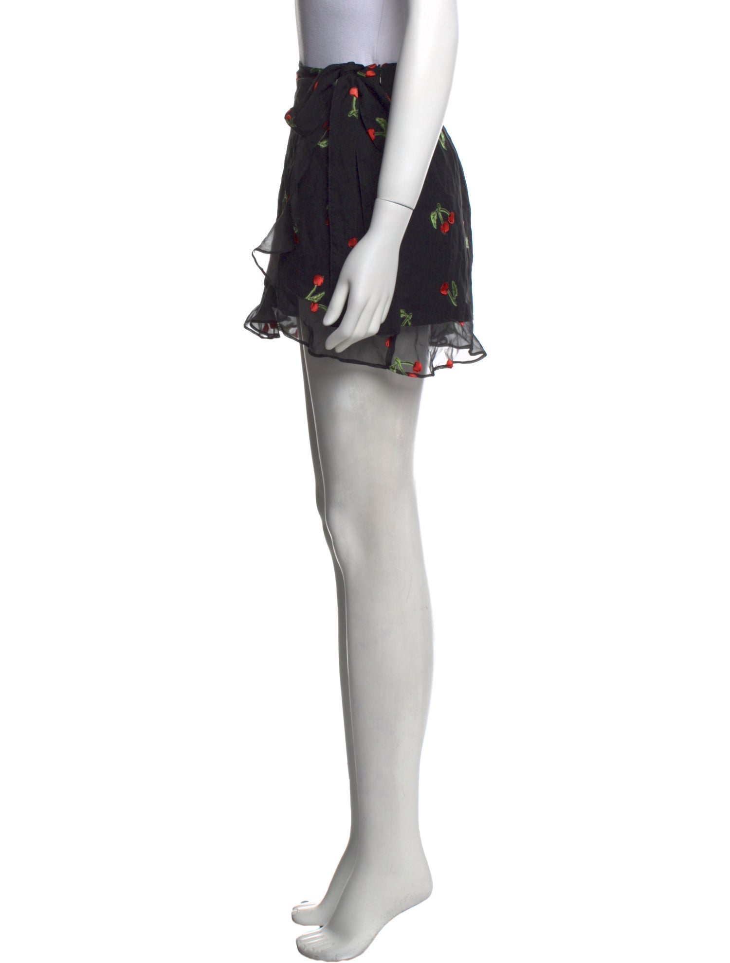 For Love & Lemons Floral Print Mini Shorts