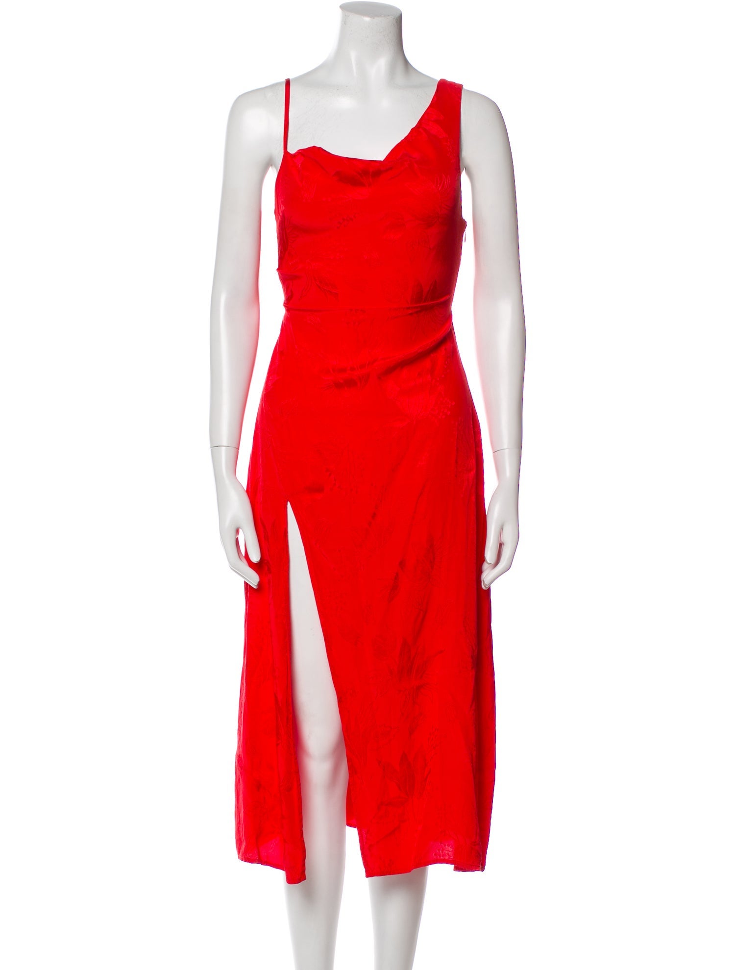 For Love & Lemons Cowl Neck Midi Length Dress