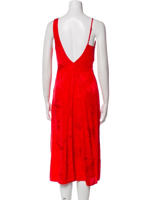 For Love & Lemons Cowl Neck Midi Length Dress