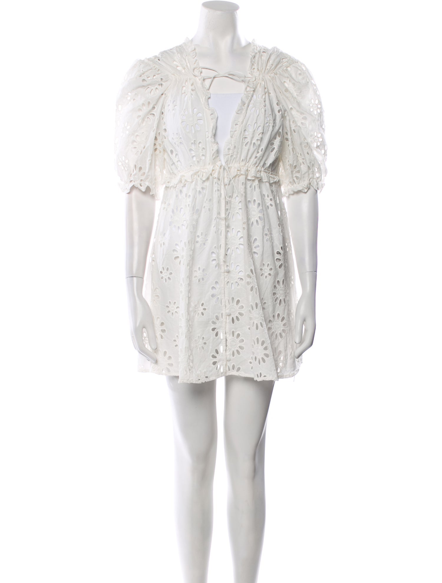 For Love & Lemons Lace Pattern Mini Dress