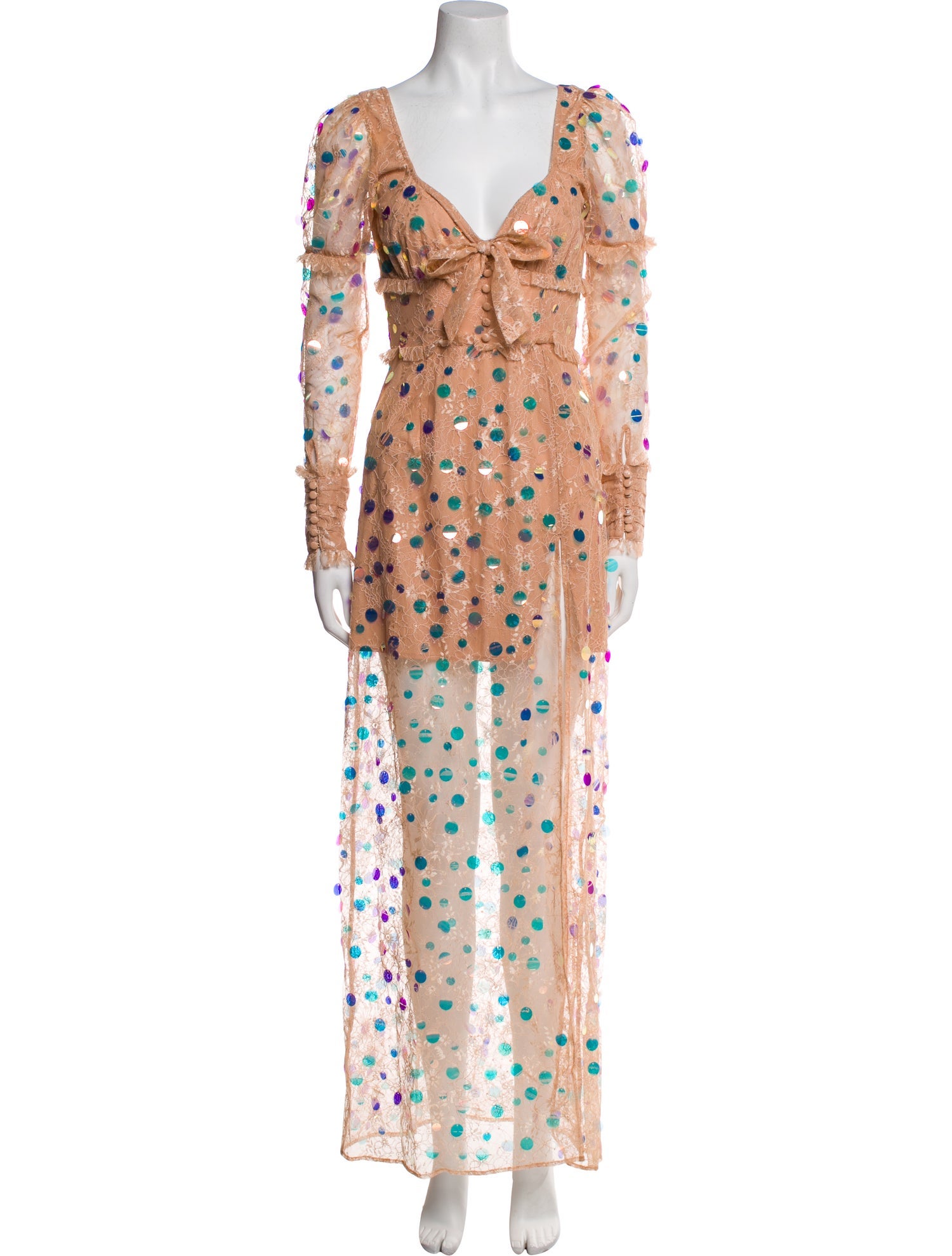 For Love & Lemons Nylon Long Dress