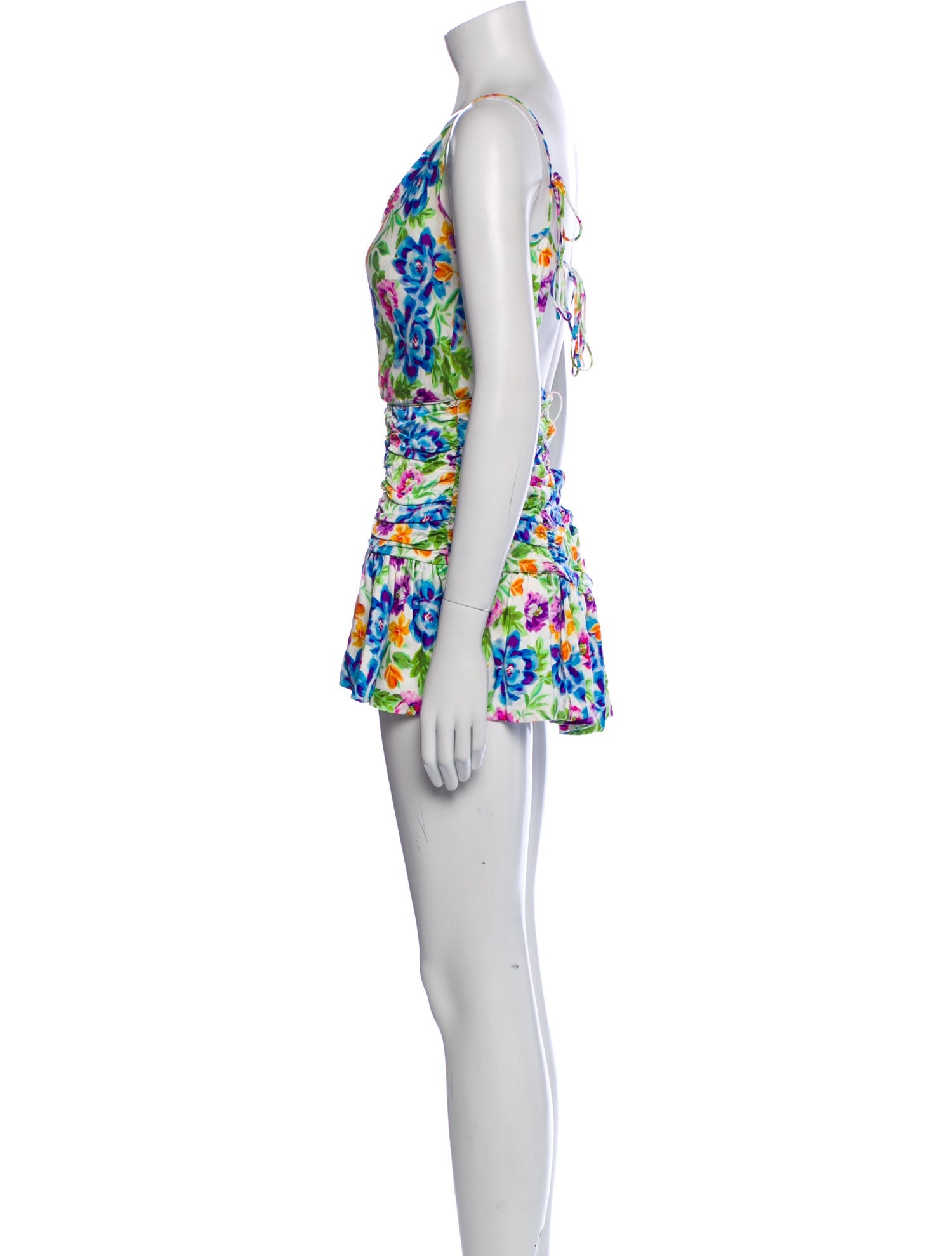 For Love & Lemons Floral Print Mini Dress