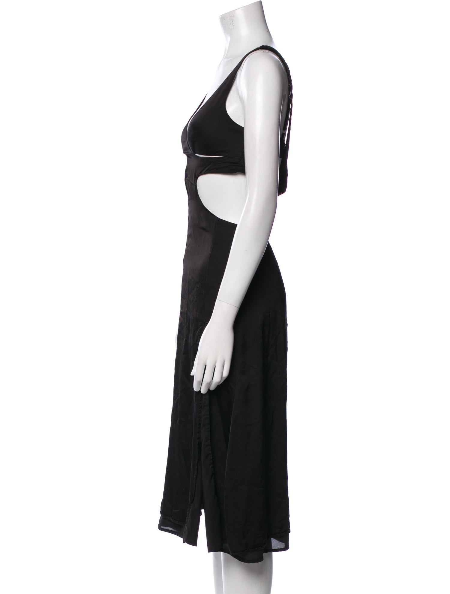 For Love & Lemons V-Neck Knee-Length Dress