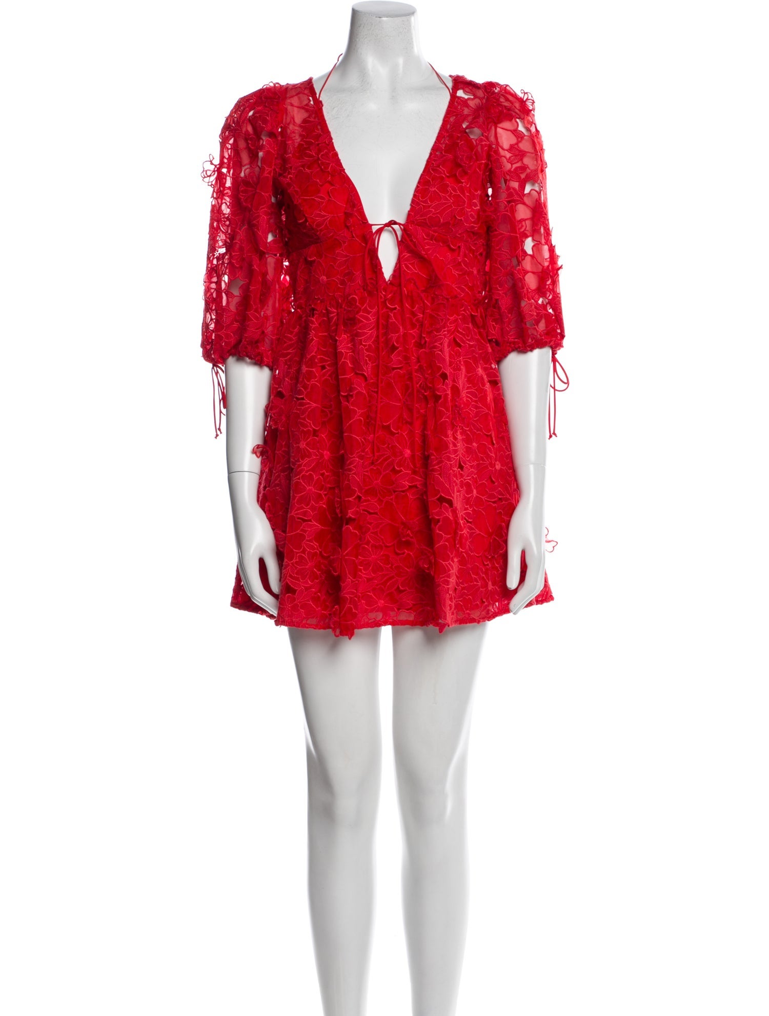 For Love & Lemons Floral Print Mini Dress