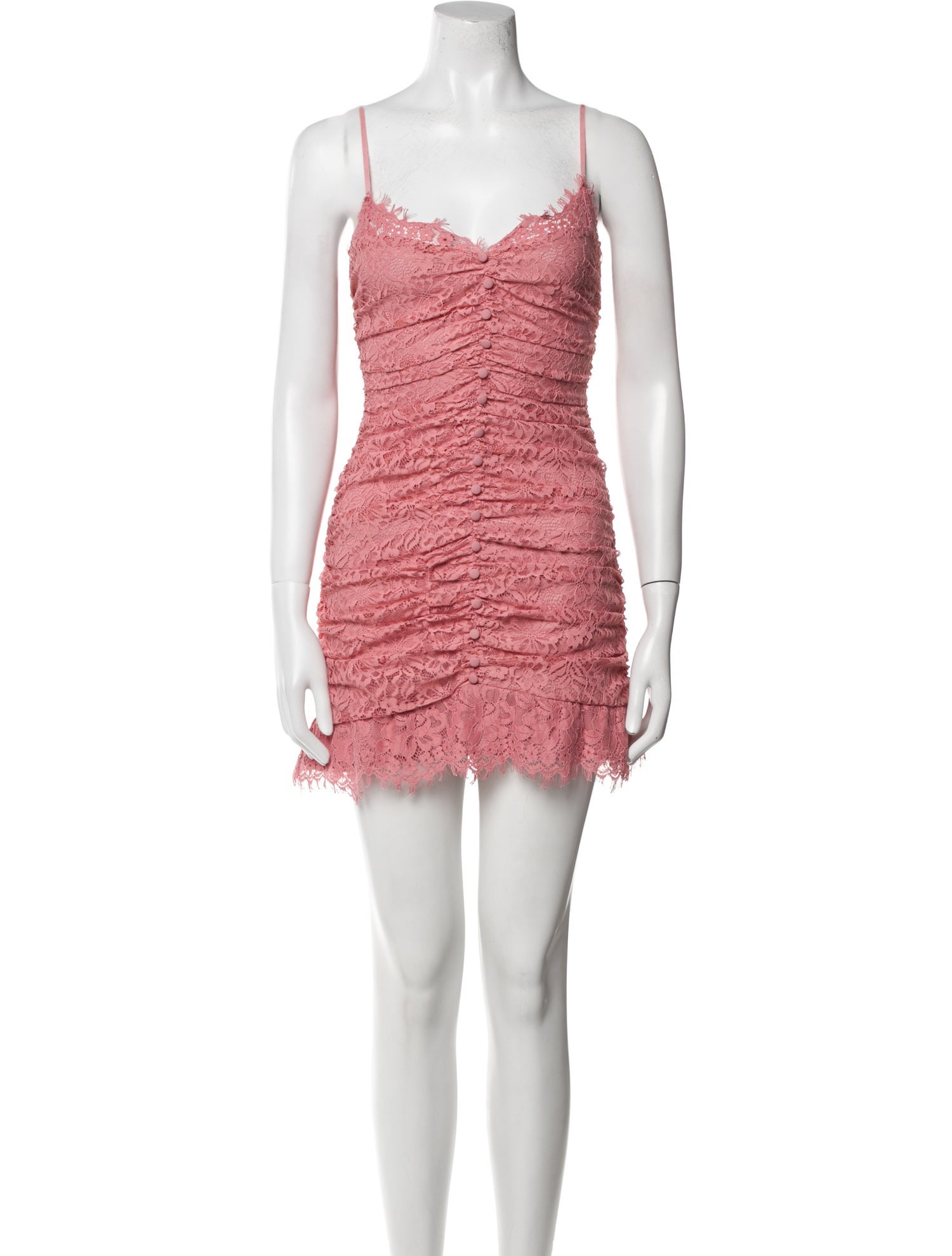 For Love & Lemons V-Neck Mini Dress