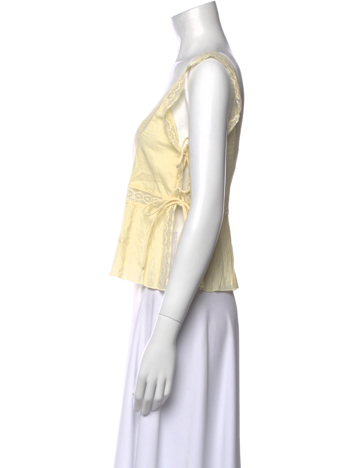 For Love & Lemons Square Neckline Sleeveless Crop Top w/ Tags