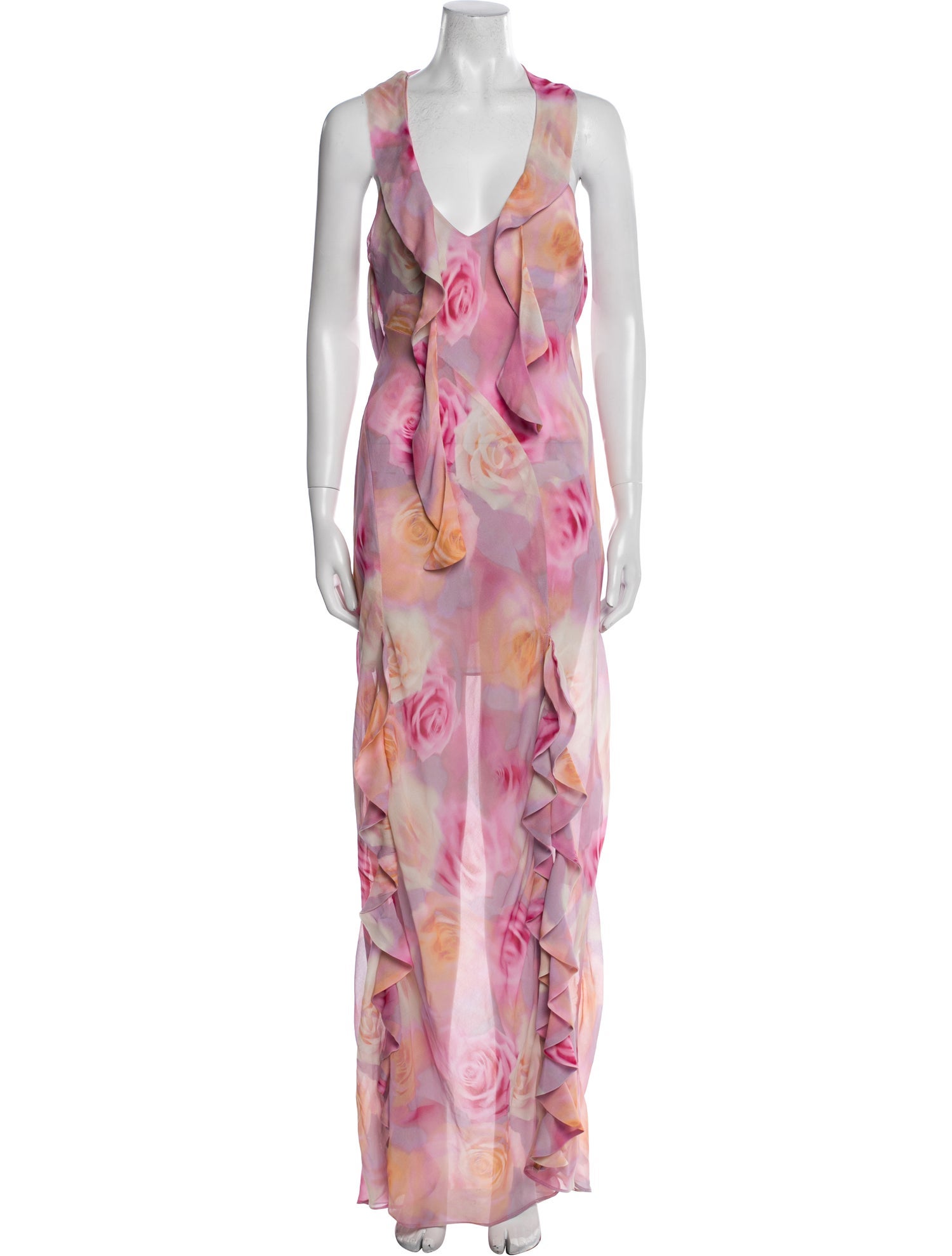 For Love & Lemons Printed Midi Length Dress