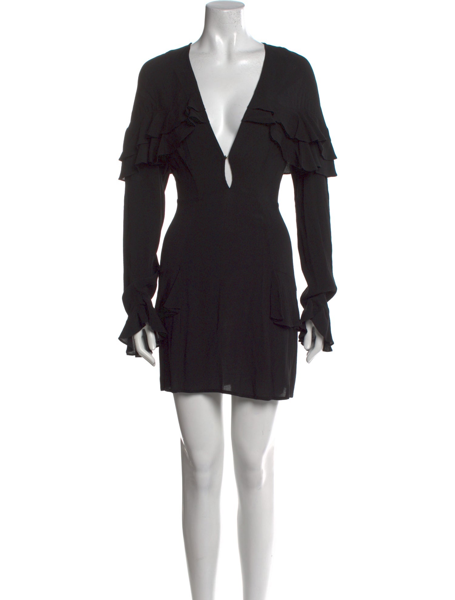 For Love & Lemons Plunge Neckline Long Dress