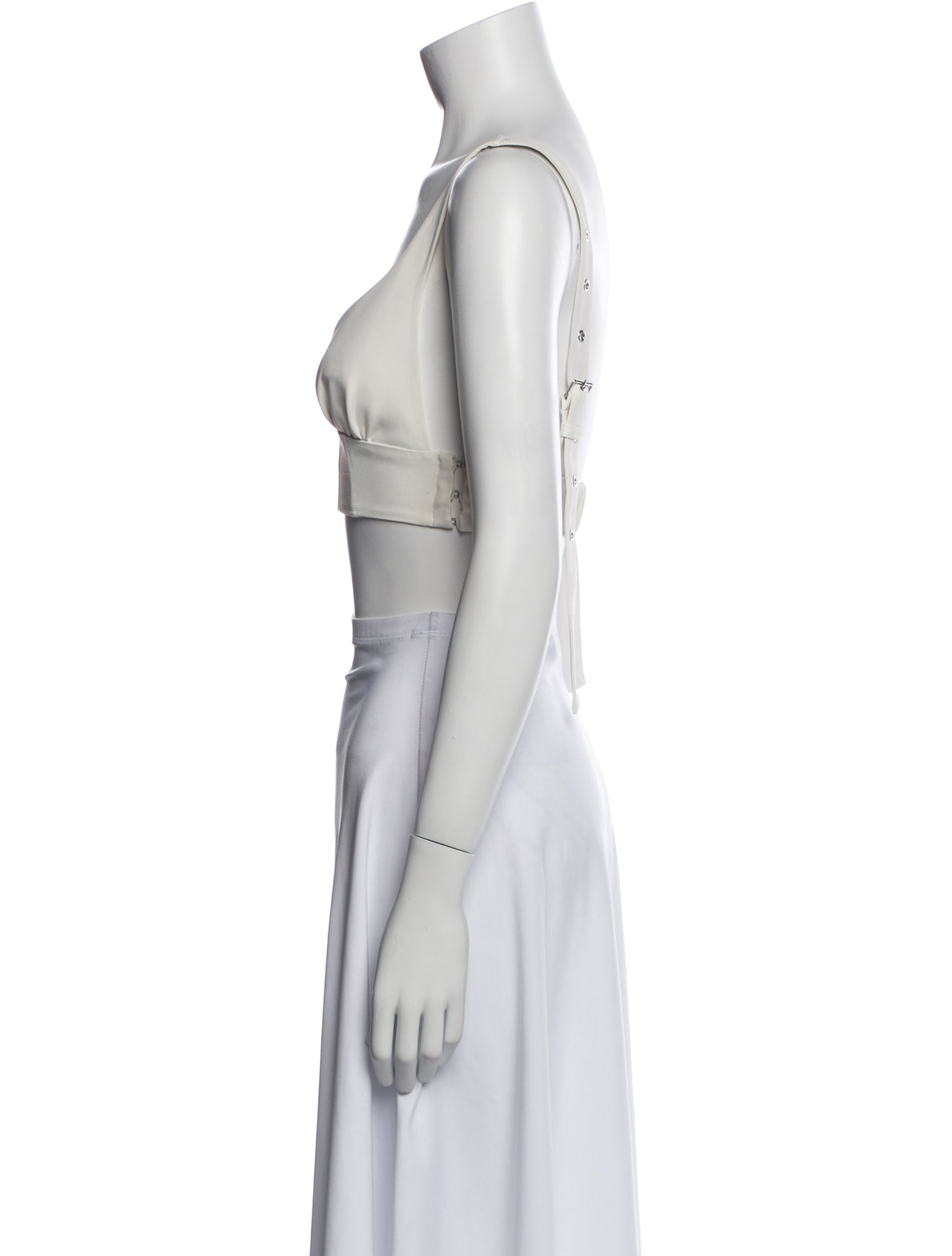 For Love & Lemons V-Neck Sleeveless Crop Top