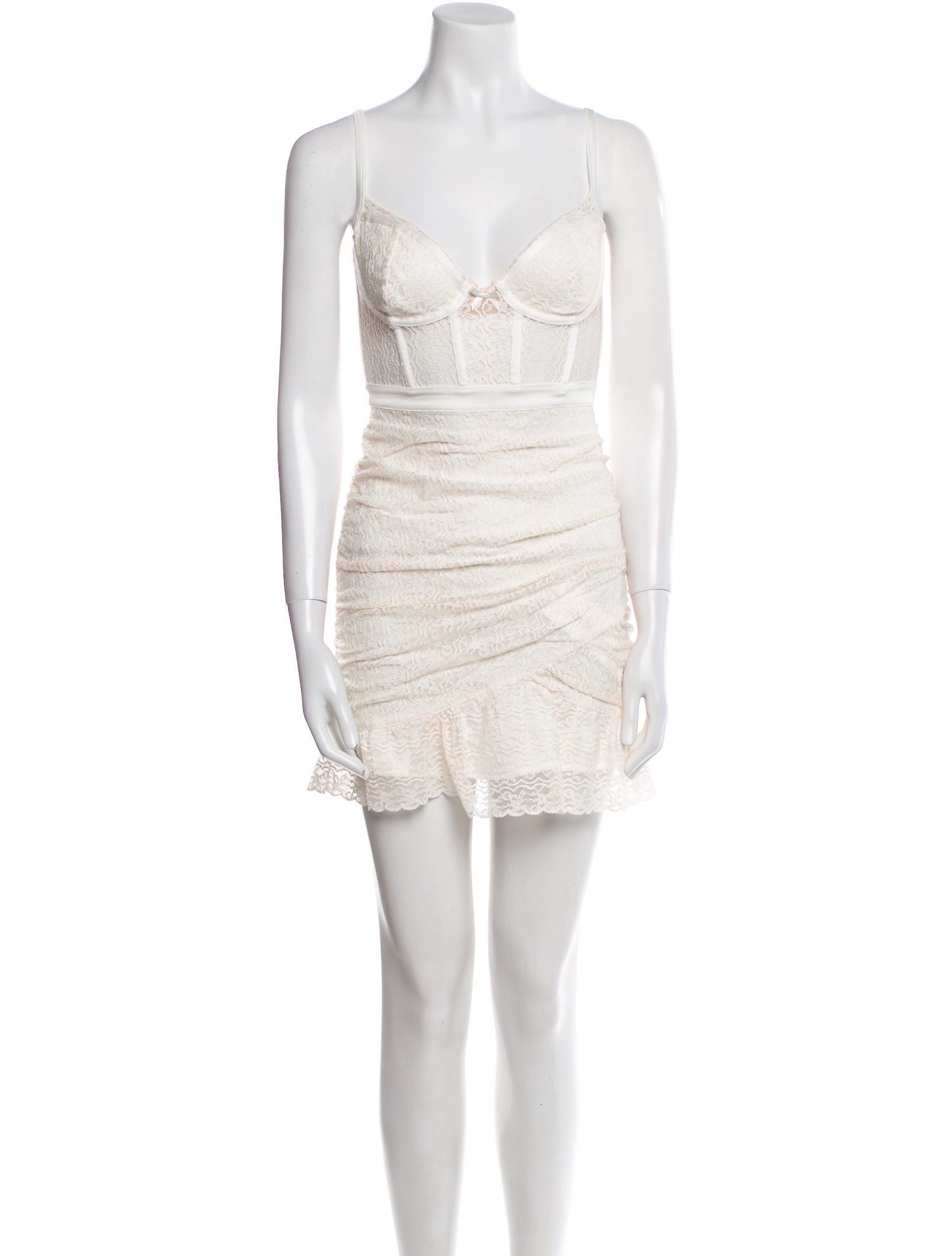 For Love & Lemons V-Neck Mini Dress