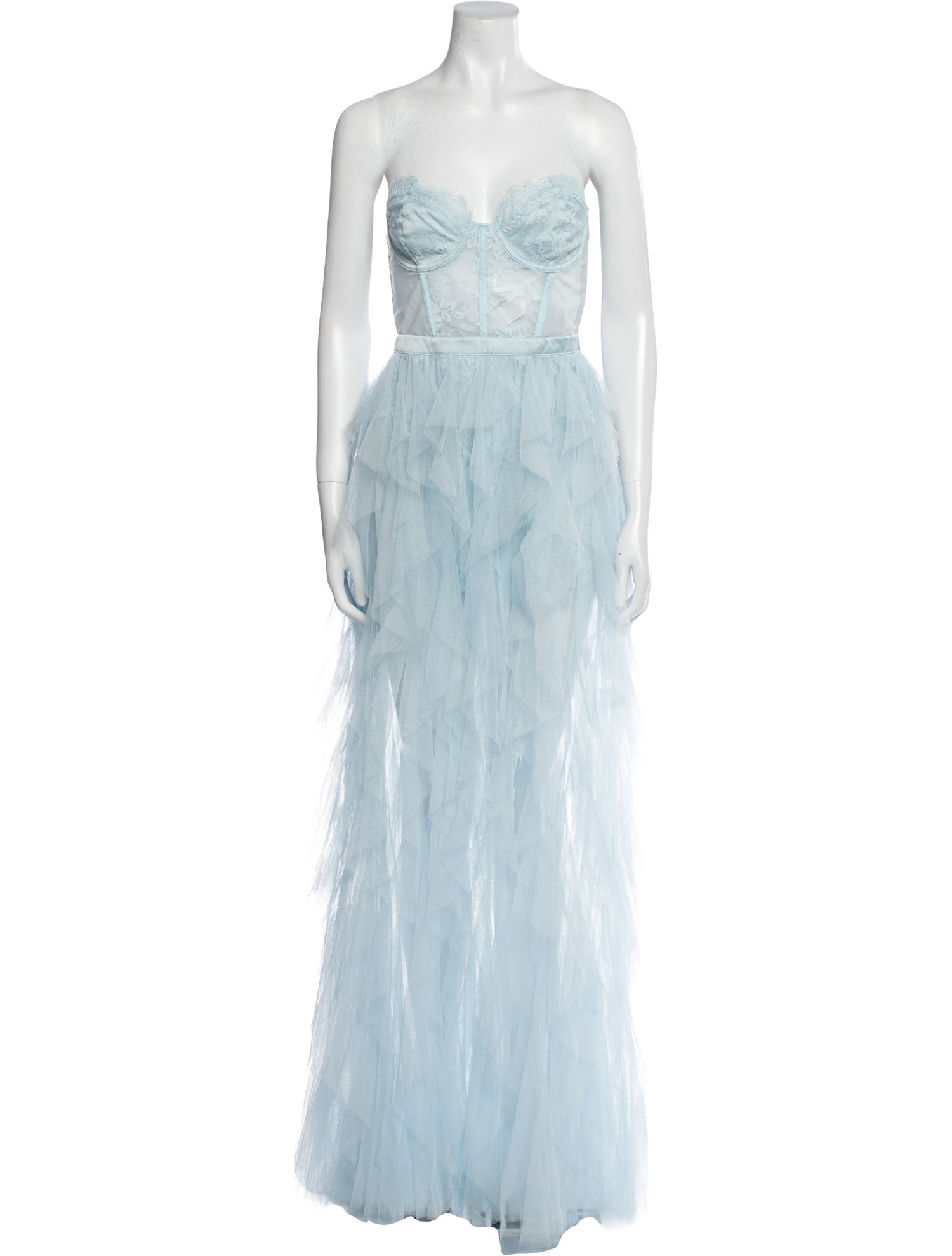 For Love & Lemons Strapless Long Dress