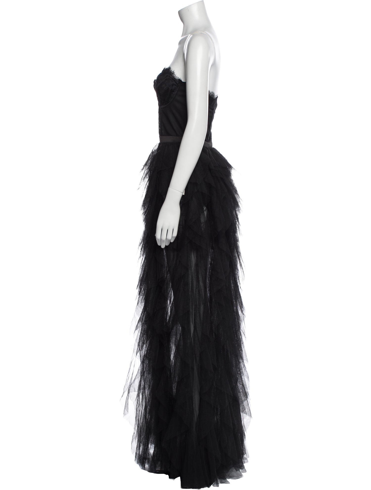 For Love & Lemons Lace Pattern Long Dress