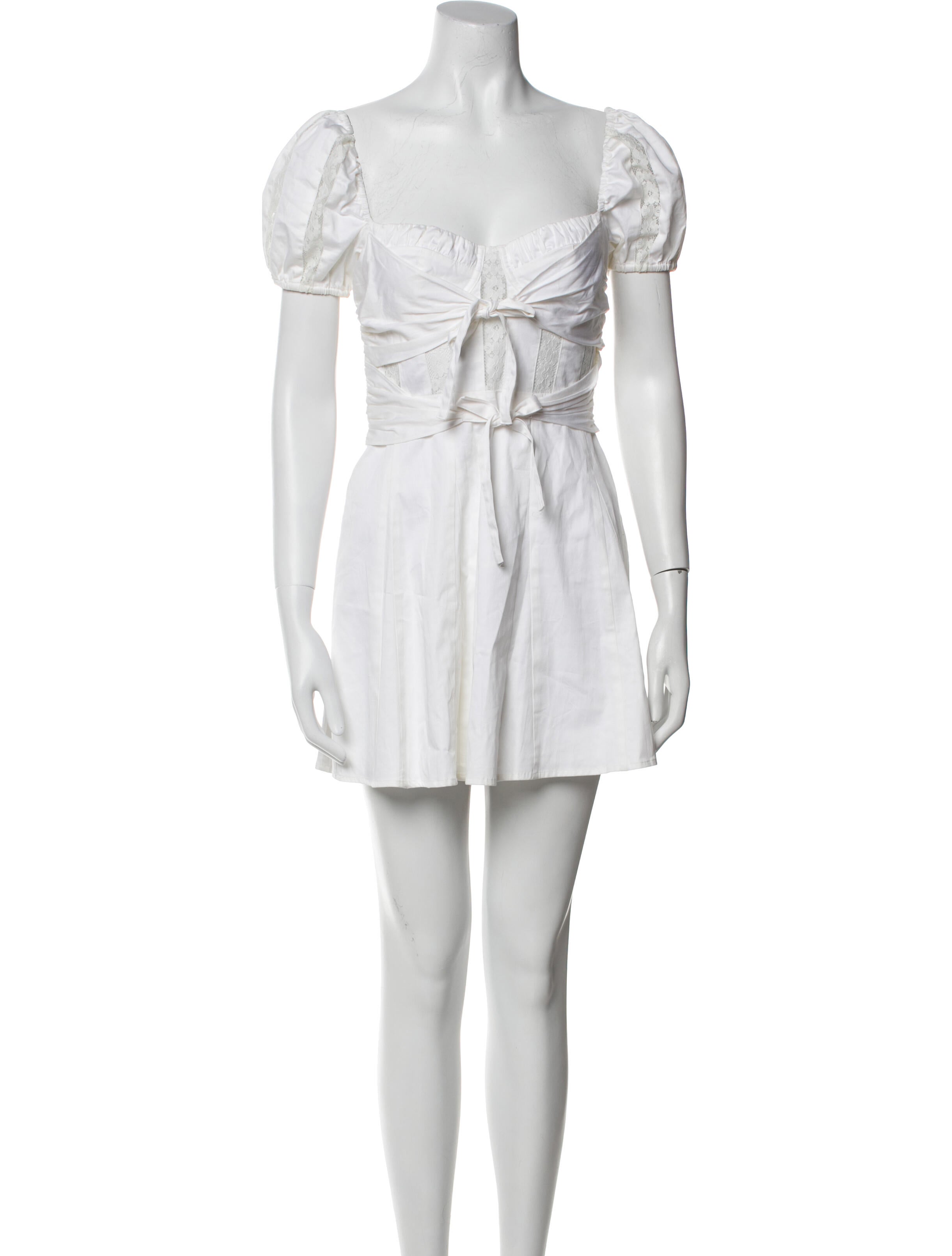 For Love & Lemons Square Neckline Mini Dress