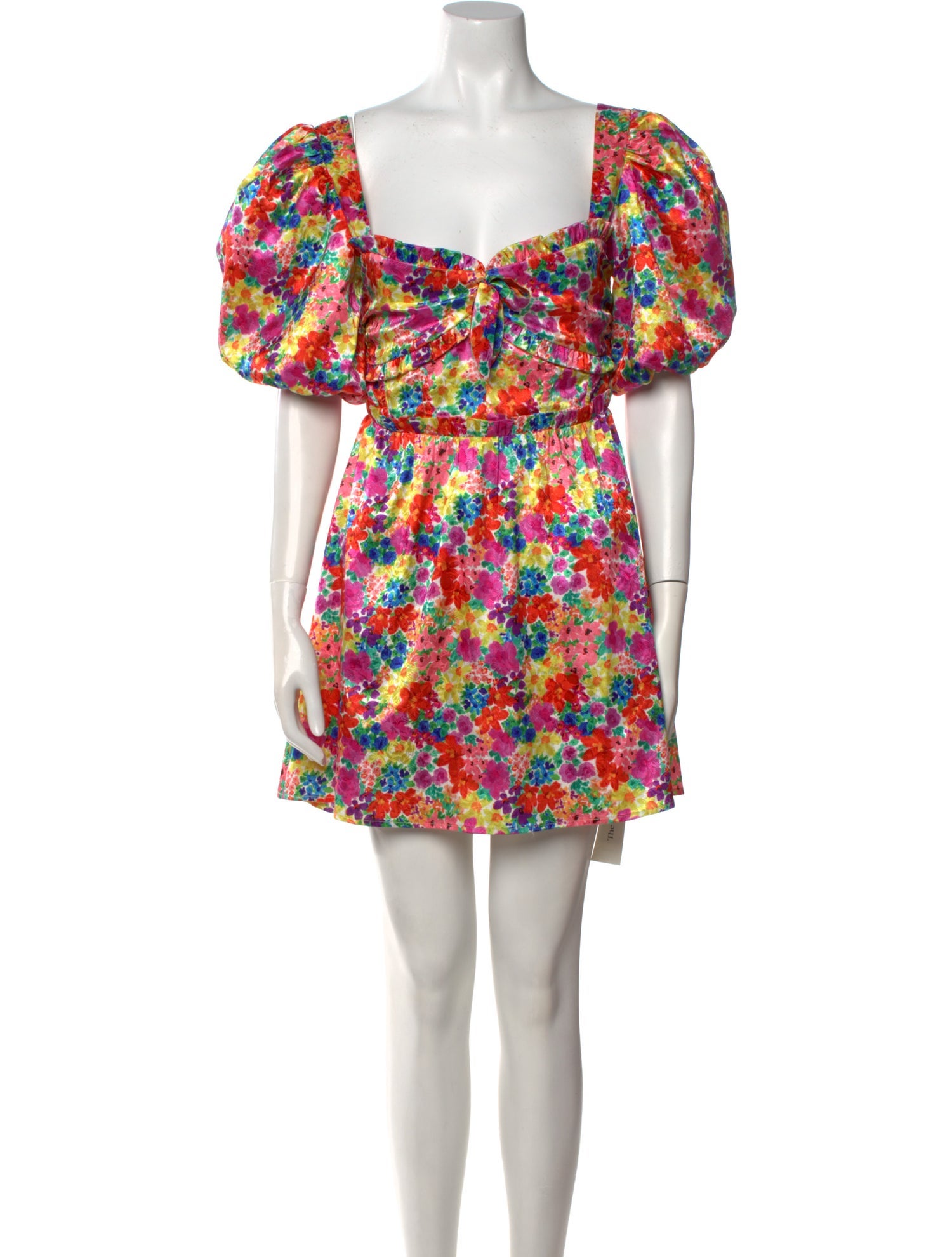 For Love & Lemons Floral Print Mini Dress