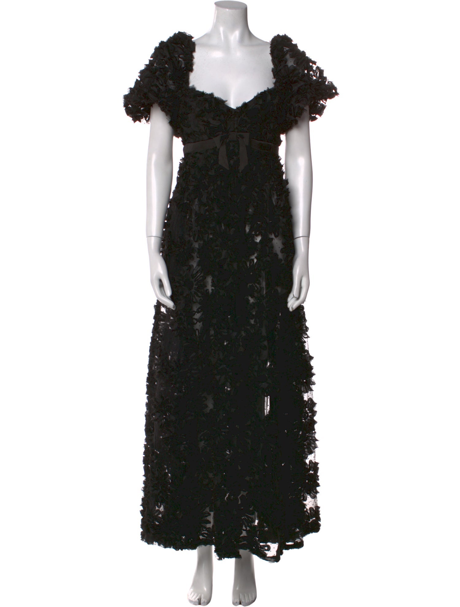 For Love & Lemons Lace Pattern Long Dress