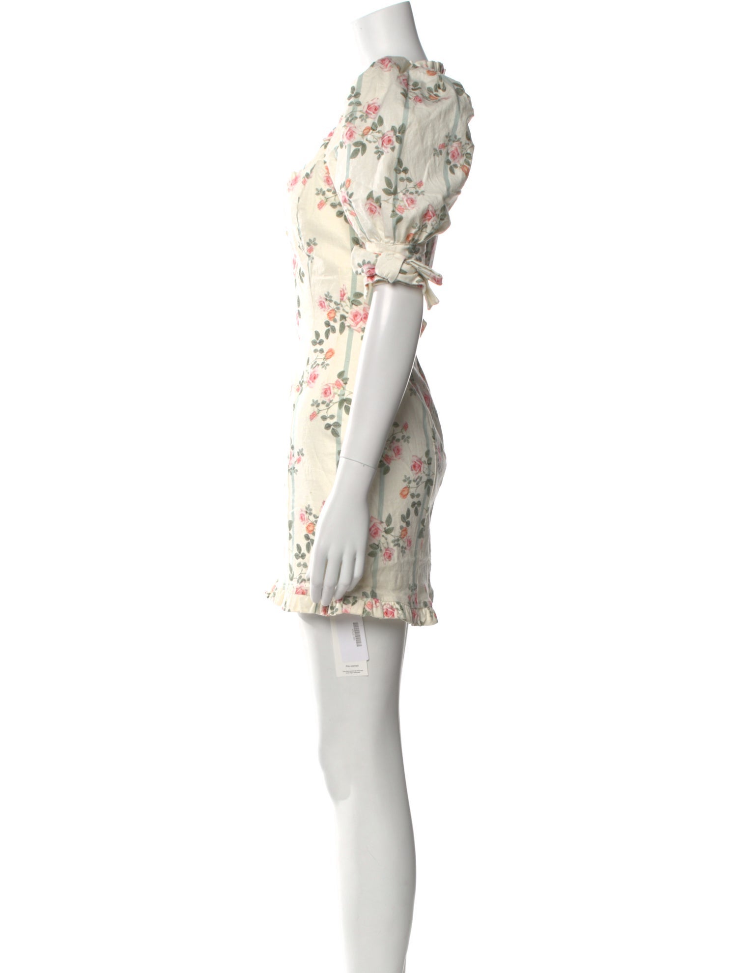 For Love & Lemons Floral Print Mini Dress