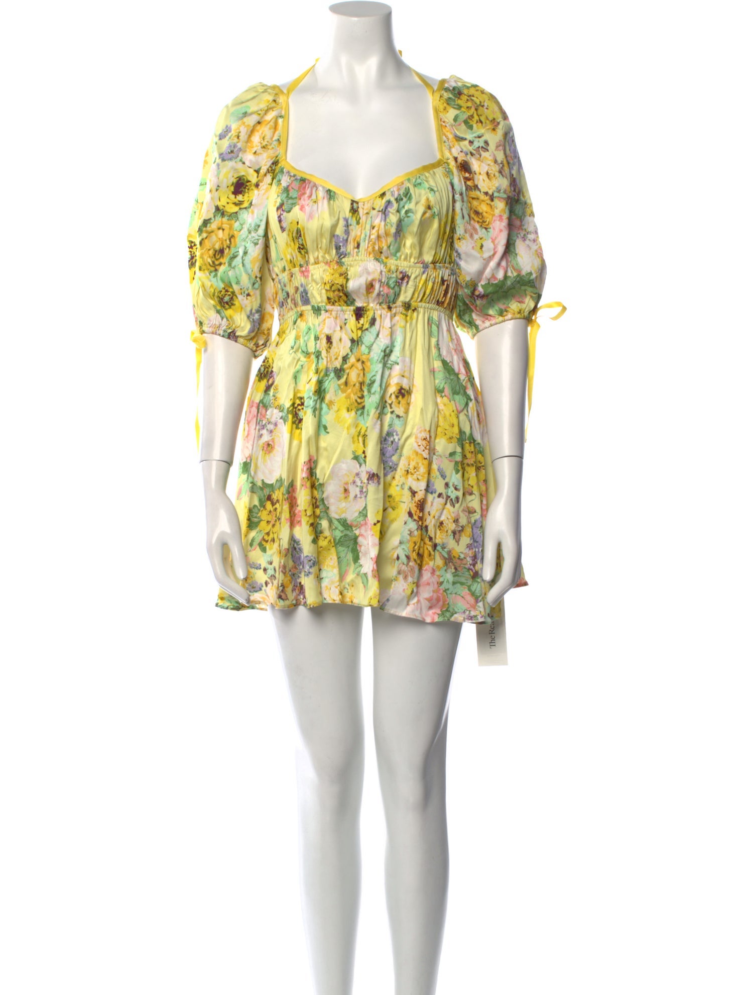 For Love & Lemons Floral Print Mini Dress