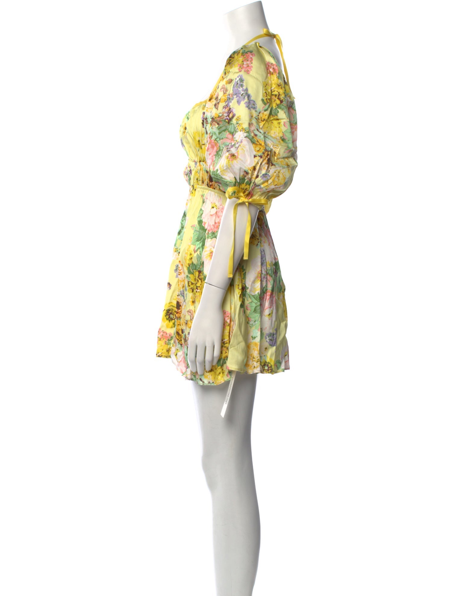 For Love & Lemons Floral Print Mini Dress