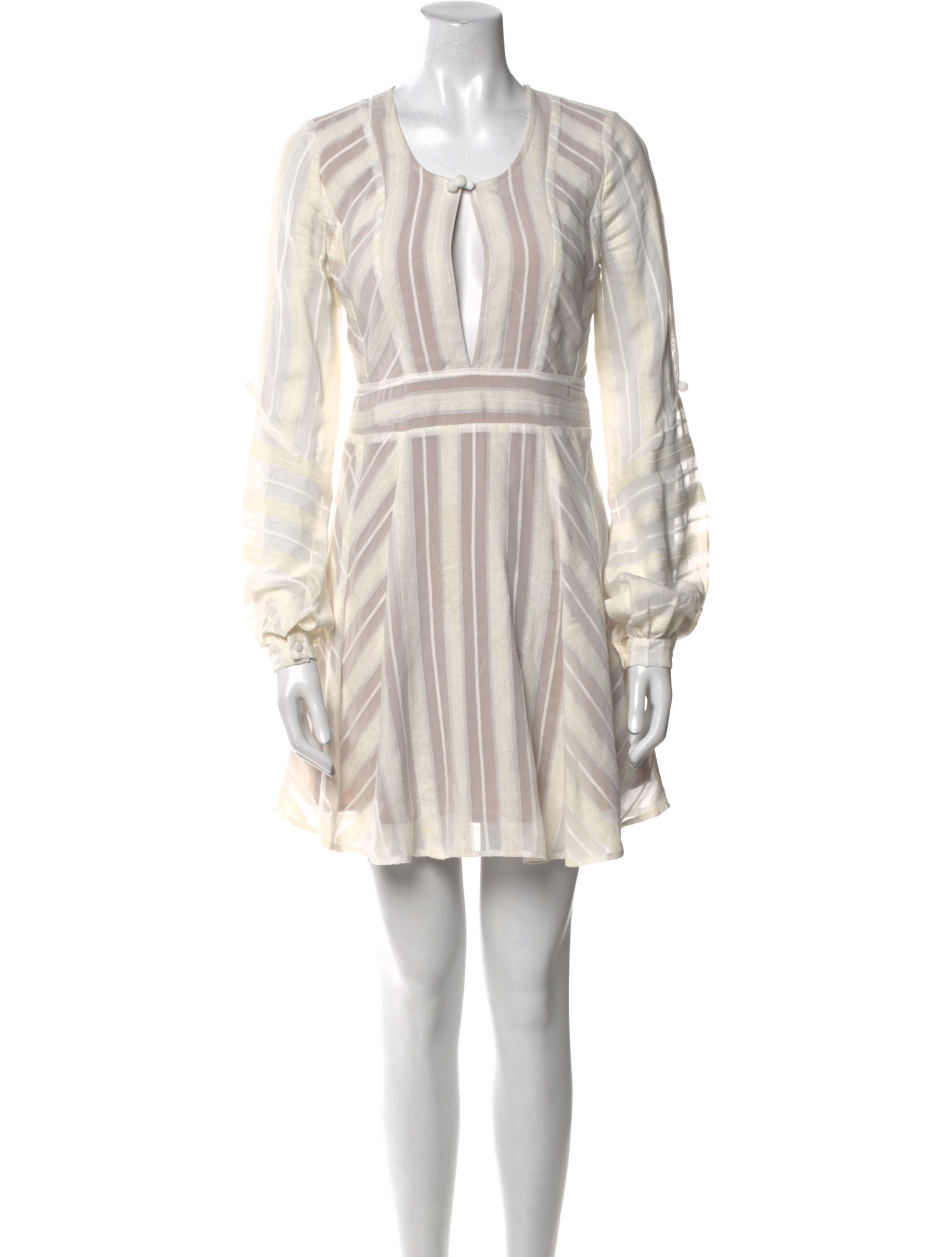 For Love & Lemons Striped Mini Dress