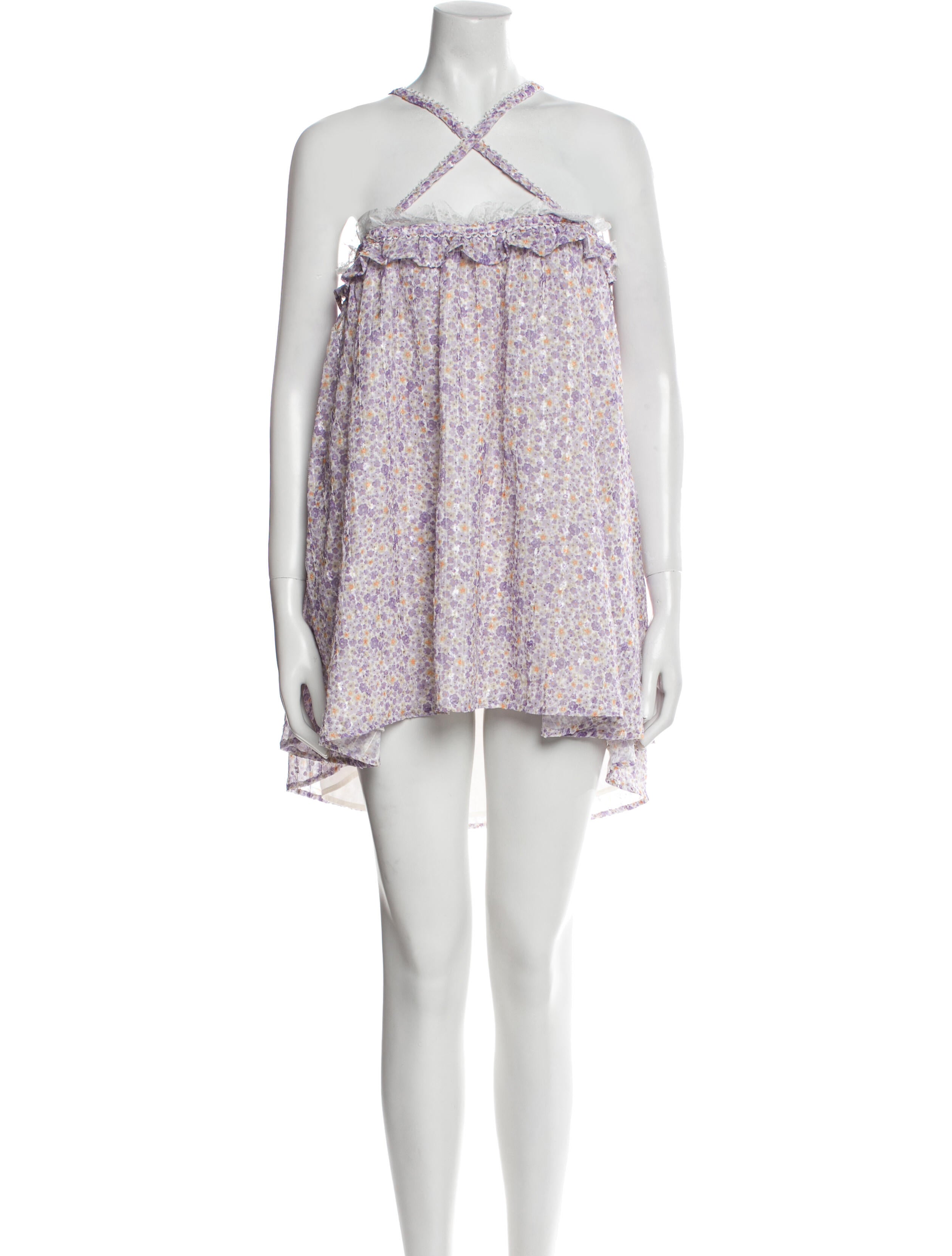 For Love & Lemons Floral Print Mini Dress w/ Tags