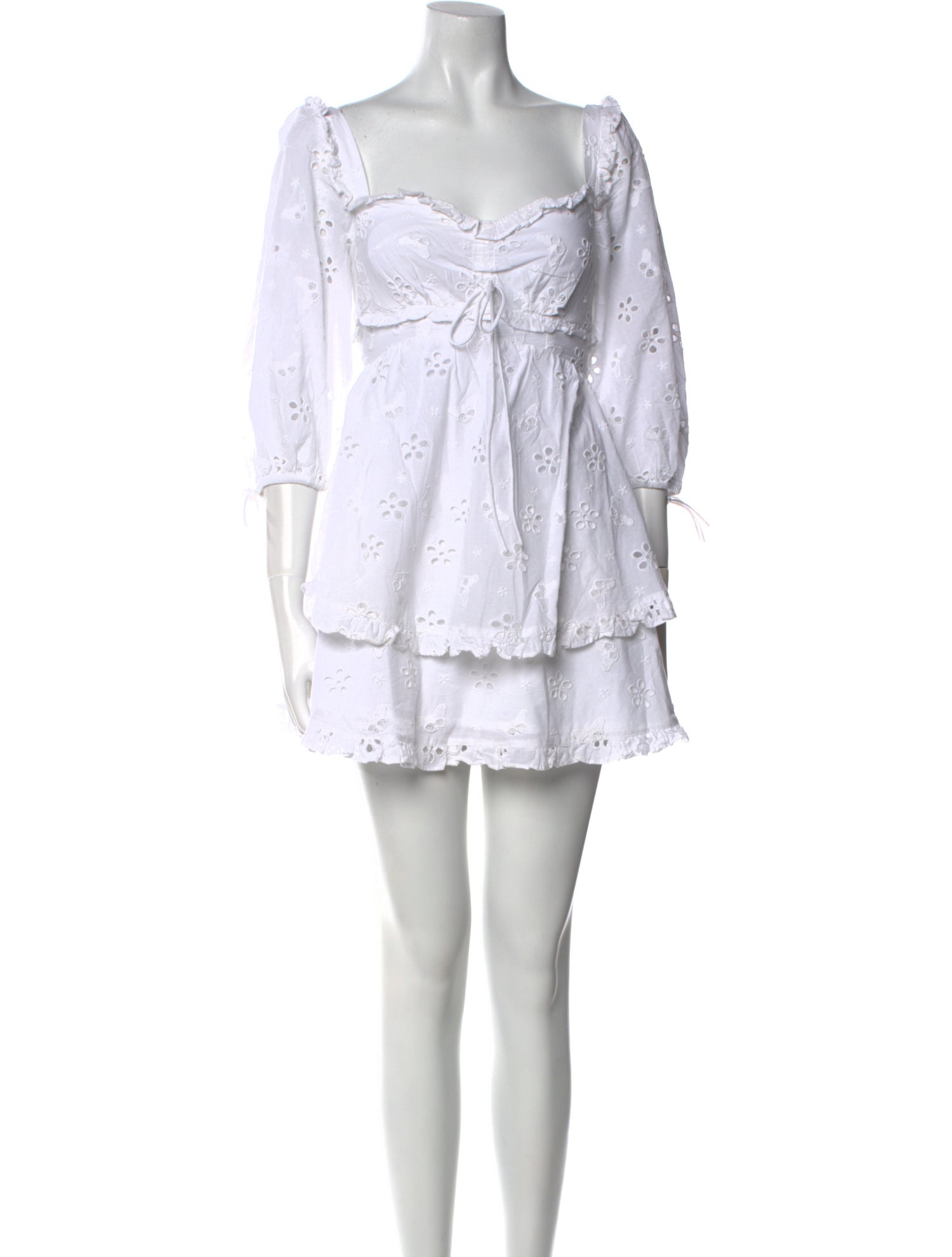 For Love & Lemons Square Neckline Mini Dress w/ Tags