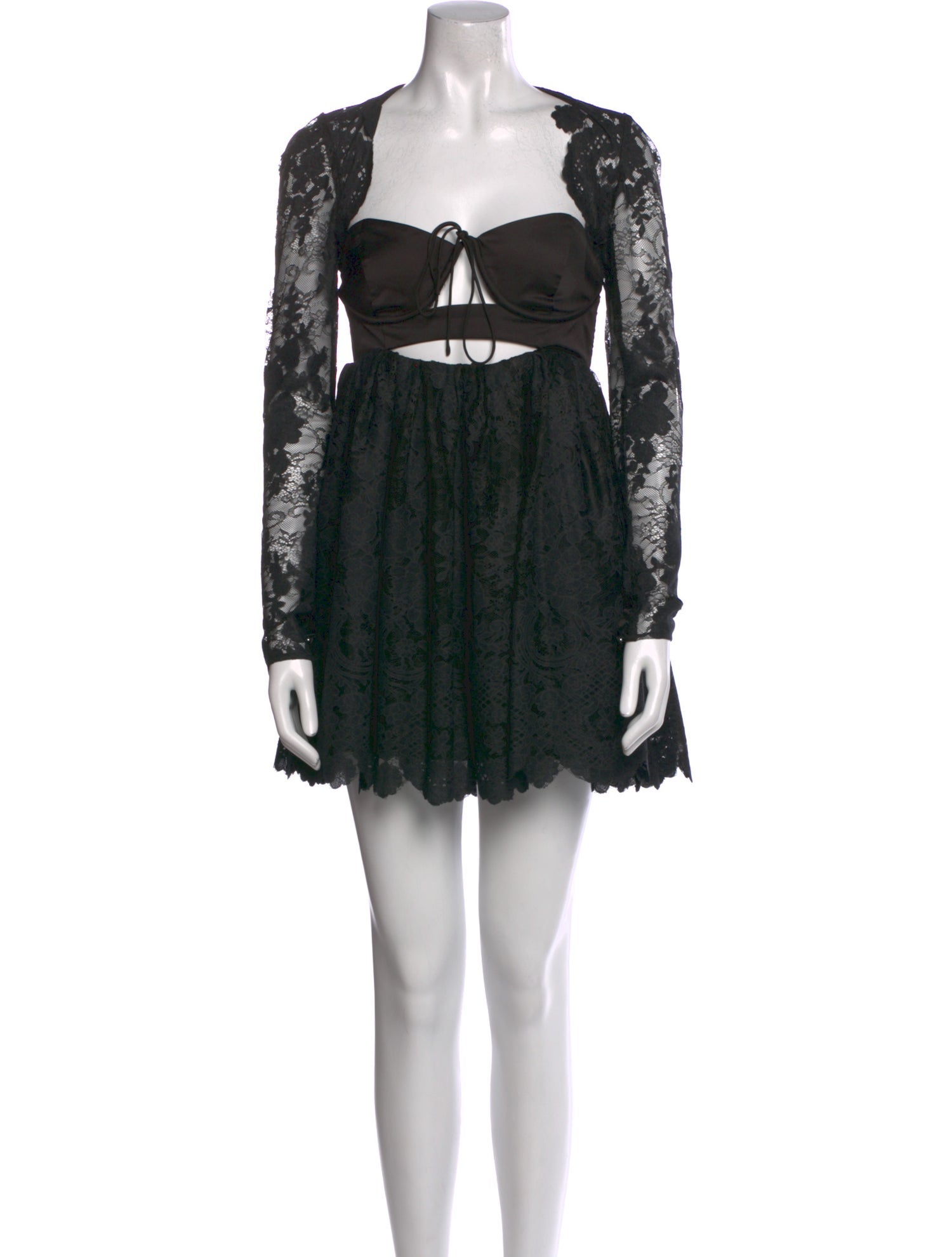 For Love & Lemons Lace Pattern Mini Dress