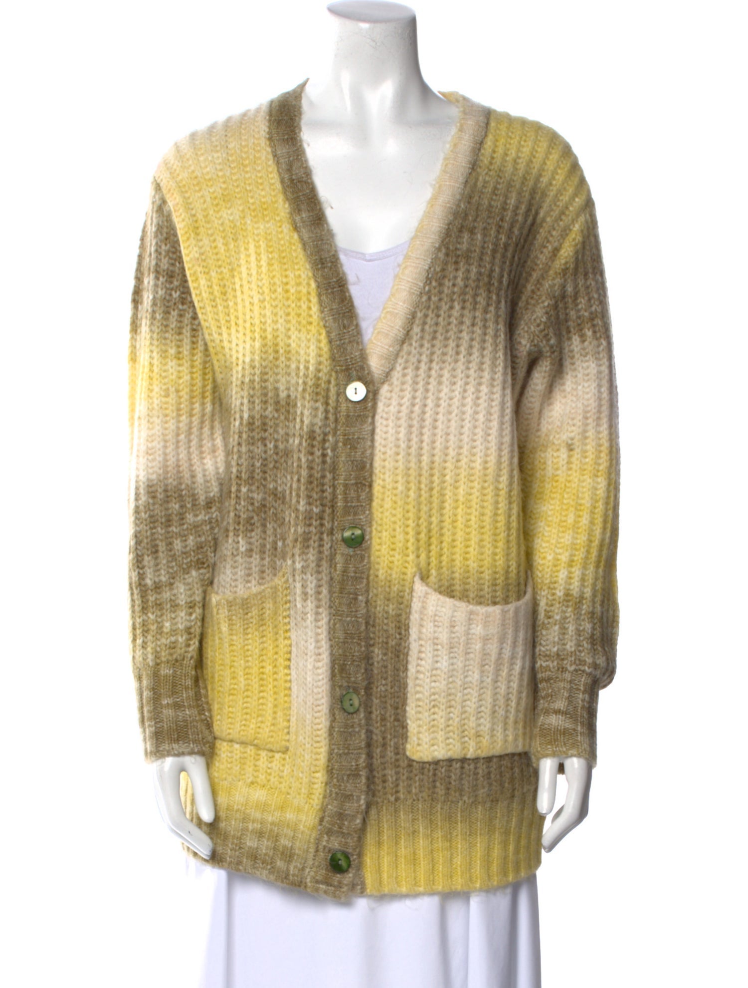 For Love & Lemons Striped V-Neck Sweater