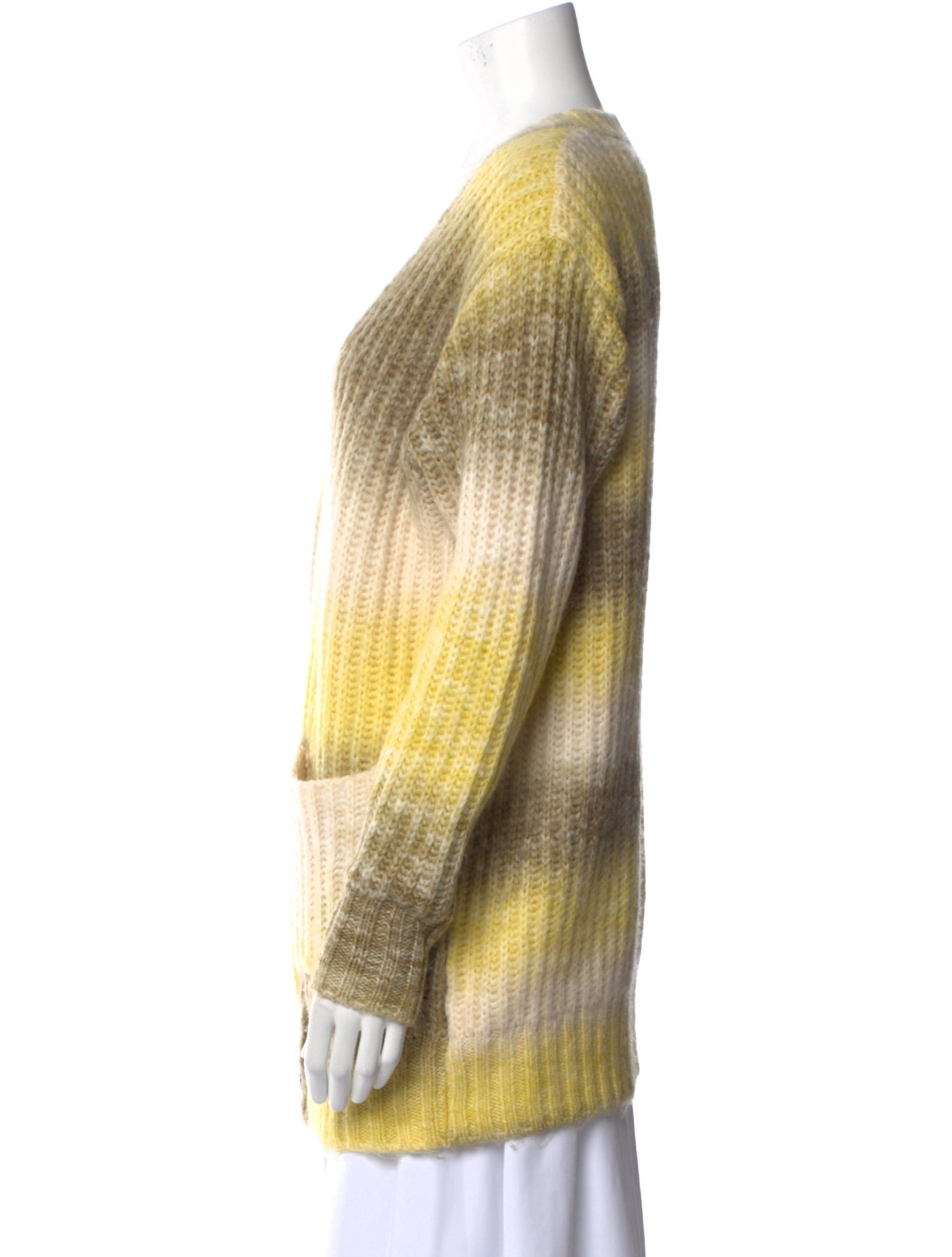 For Love & Lemons Striped V-Neck Sweater