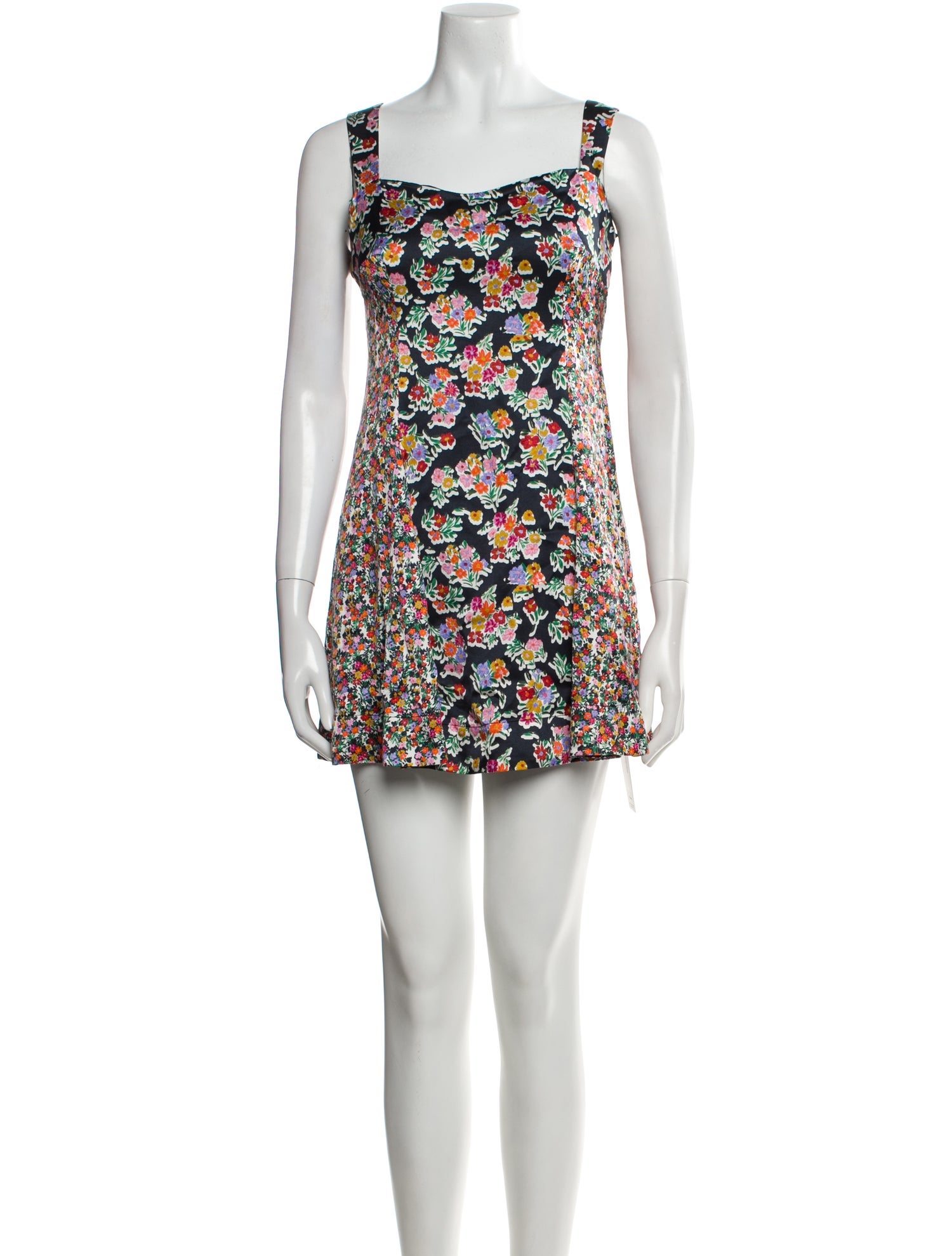 For Love & Lemons Floral Print Mini Dress