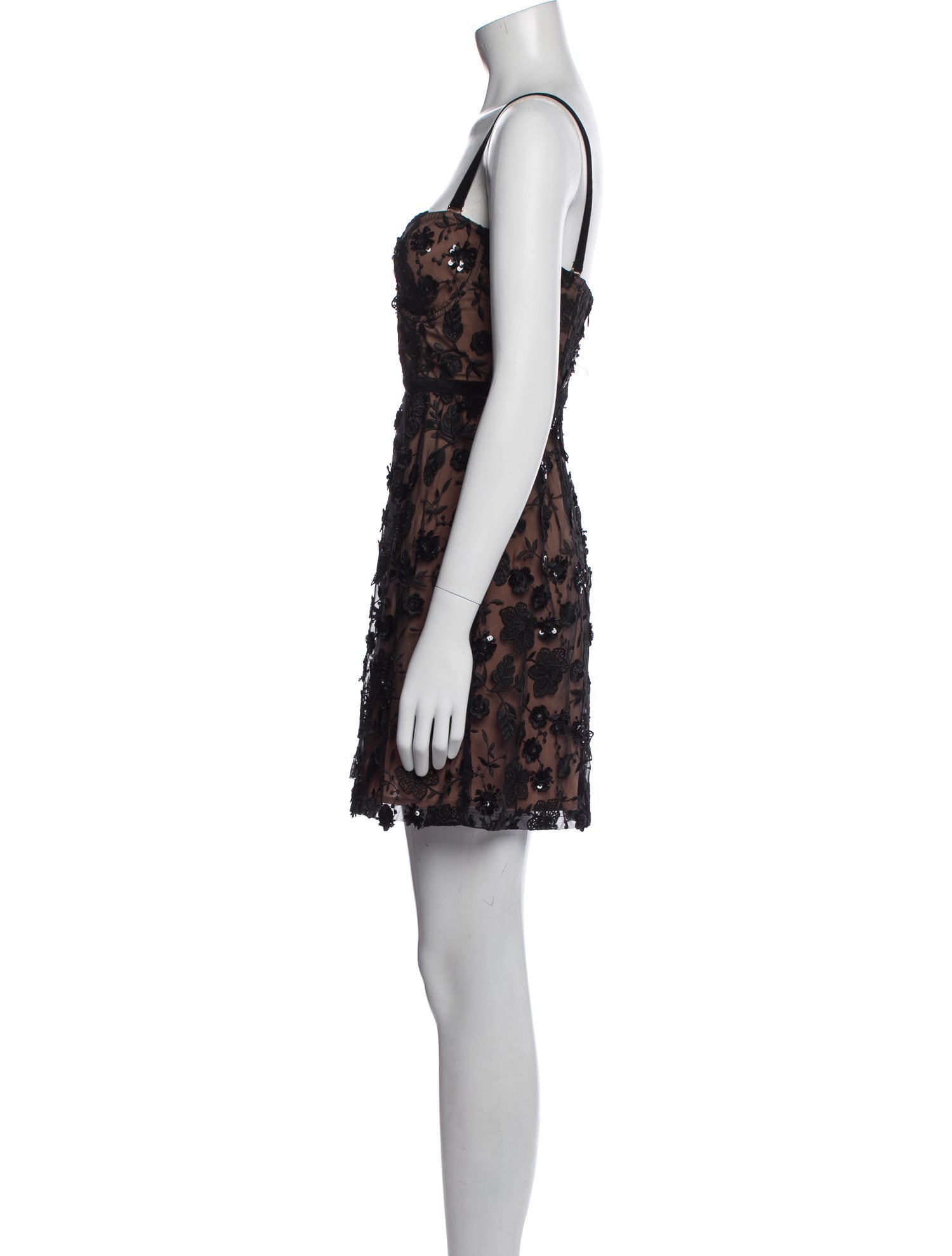 For Love & Lemons Lace Pattern Mini Dress