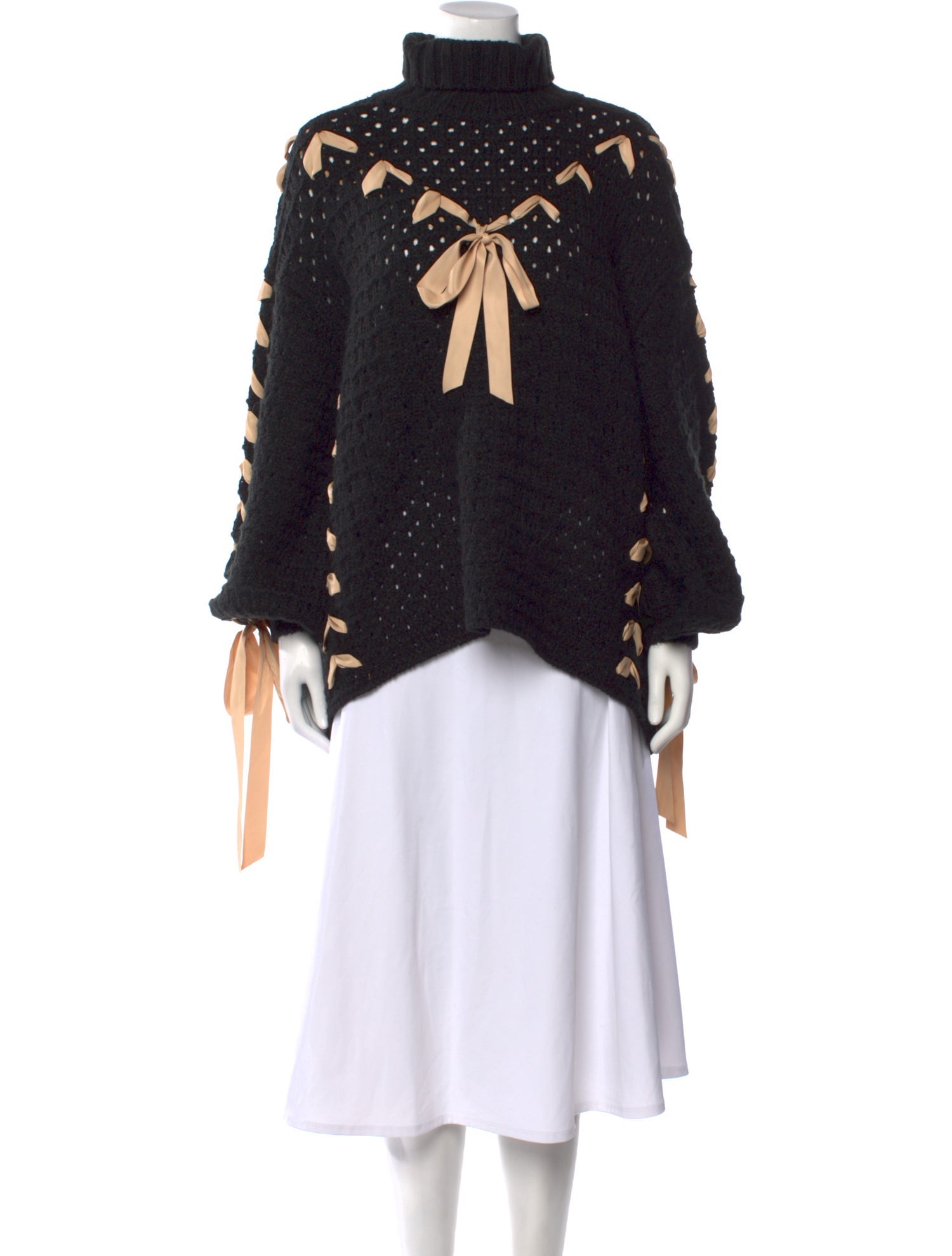 For Love & Lemons Printed Turtleneck Sweater