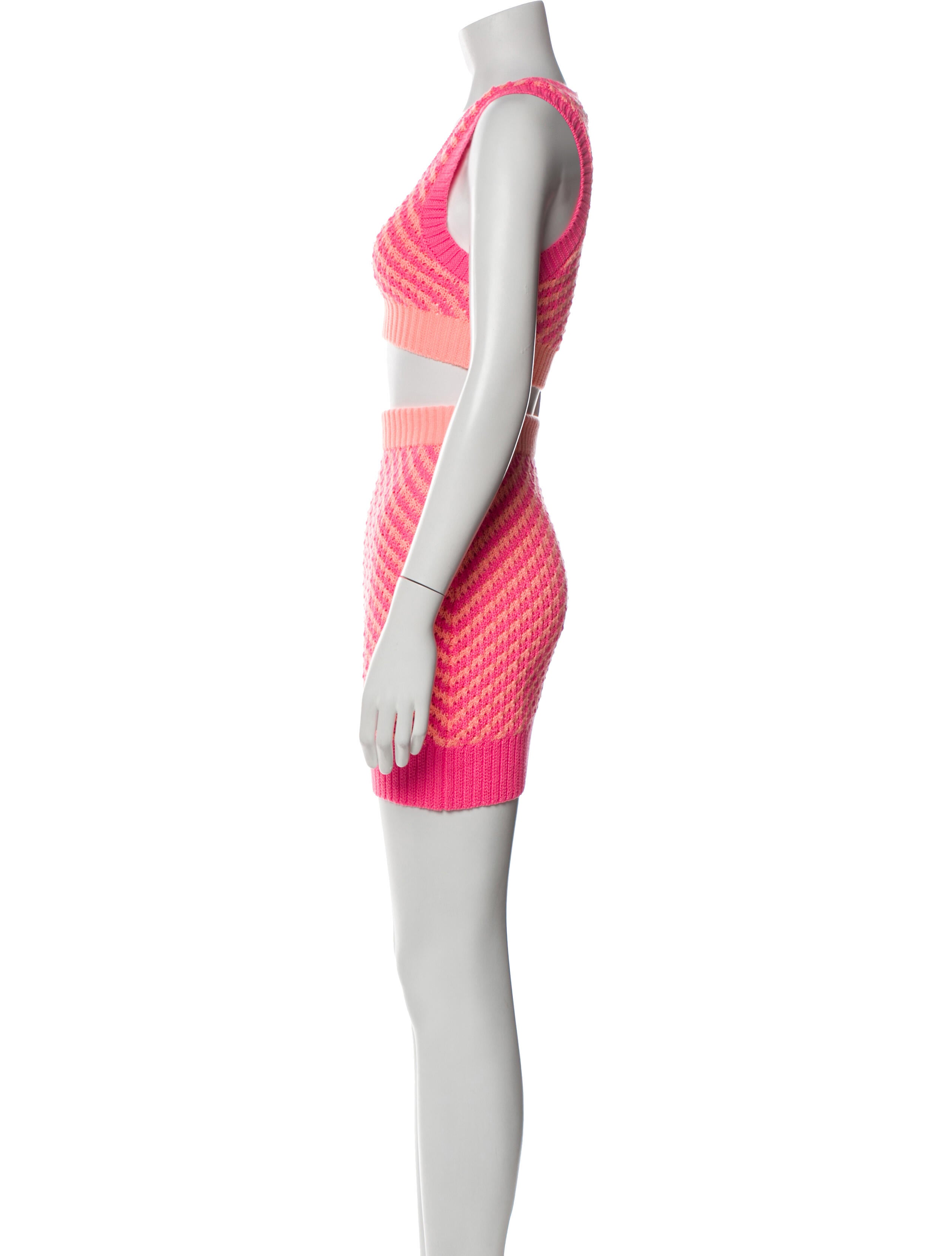 For Love & Lemons Striped Skirt Set