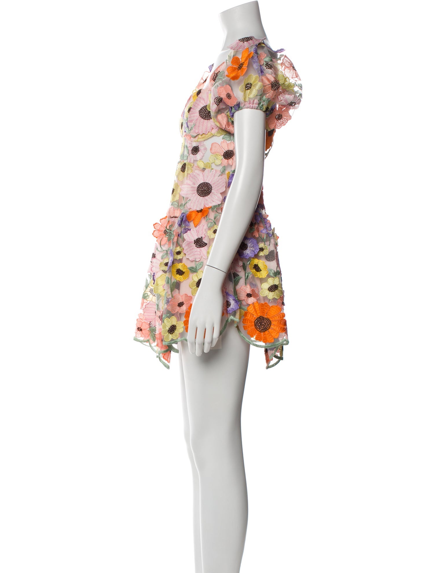 For Love & Lemons Floral Print Mini Dress w/ Tags